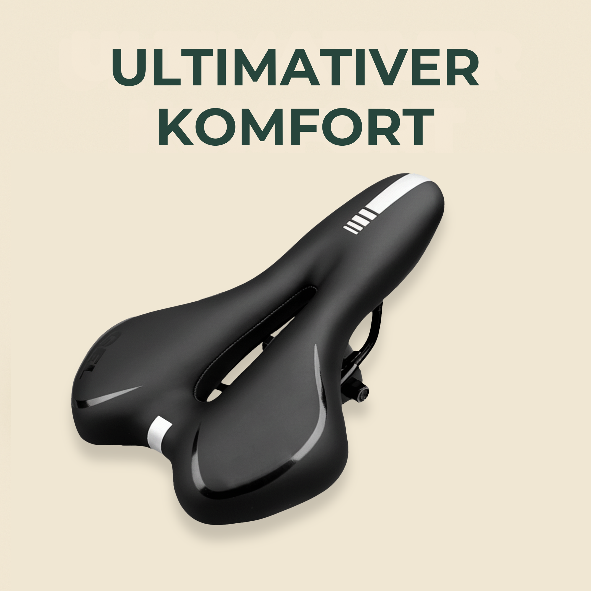 SaddleEase – schmerzfreier Fahrradsattel | atmungsaktive Dämpfung wasserfest | City-& Tourenrad Komfort