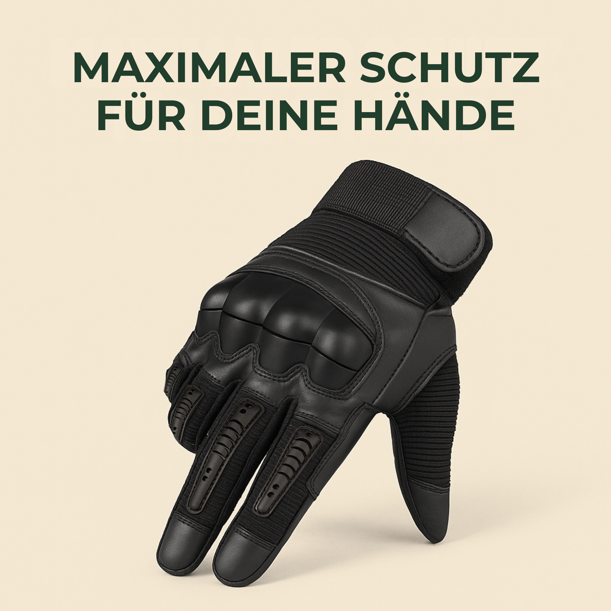 SafeGrip Natur – Outdoor Handschuhe | rutschfest Knöchelschutz | atmungsaktiv & Touchscreen‑fähig | Handwerk, Motorrad, Outdoor