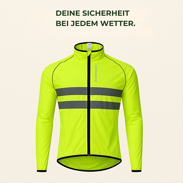 AlpenDry – Regenjacke atmungsaktiv | ultraleicht winddicht reflektierend | Wandern & Radfahren