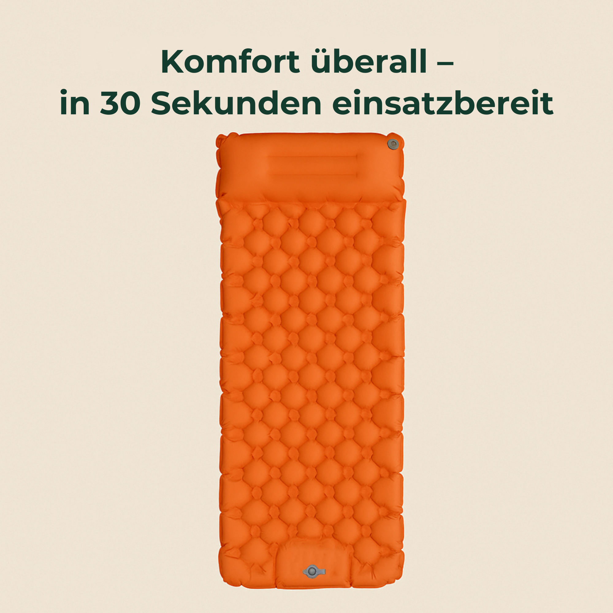 AirEase – selbstaufblasbare Isomatte | 8 cm Komfortdicke wasserfest | ultraleicht & kompakt für Camping & Festival