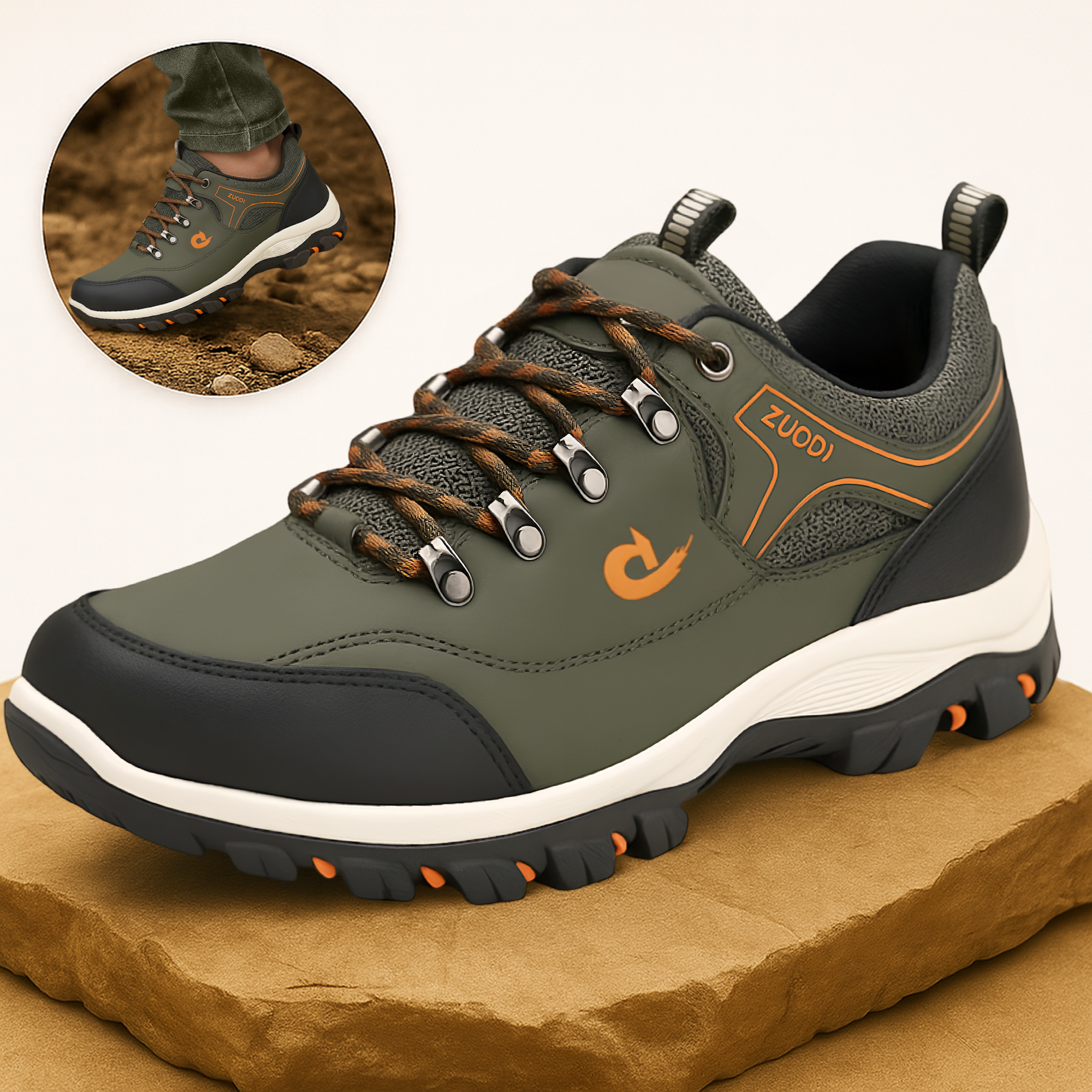 OrthoMove – Schmerzlindernder Wanderschuh | orthopädisch, stoßdämpfend & rutschfest | Unisex für Wandern & Alltag