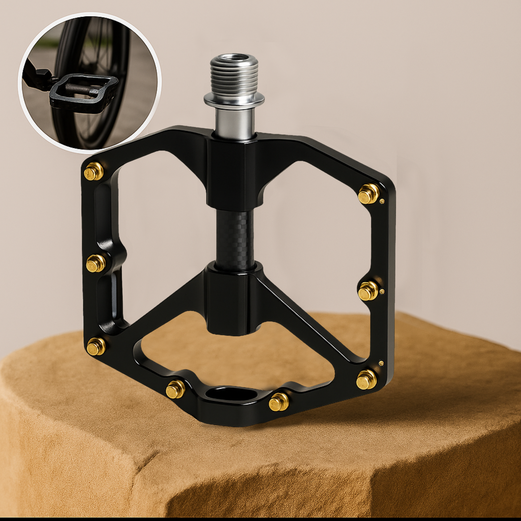 PedalGrip – Anti-Rutsch Fahrradpedale | Grip Oberfläche + Reflektoren | für City & Trekking