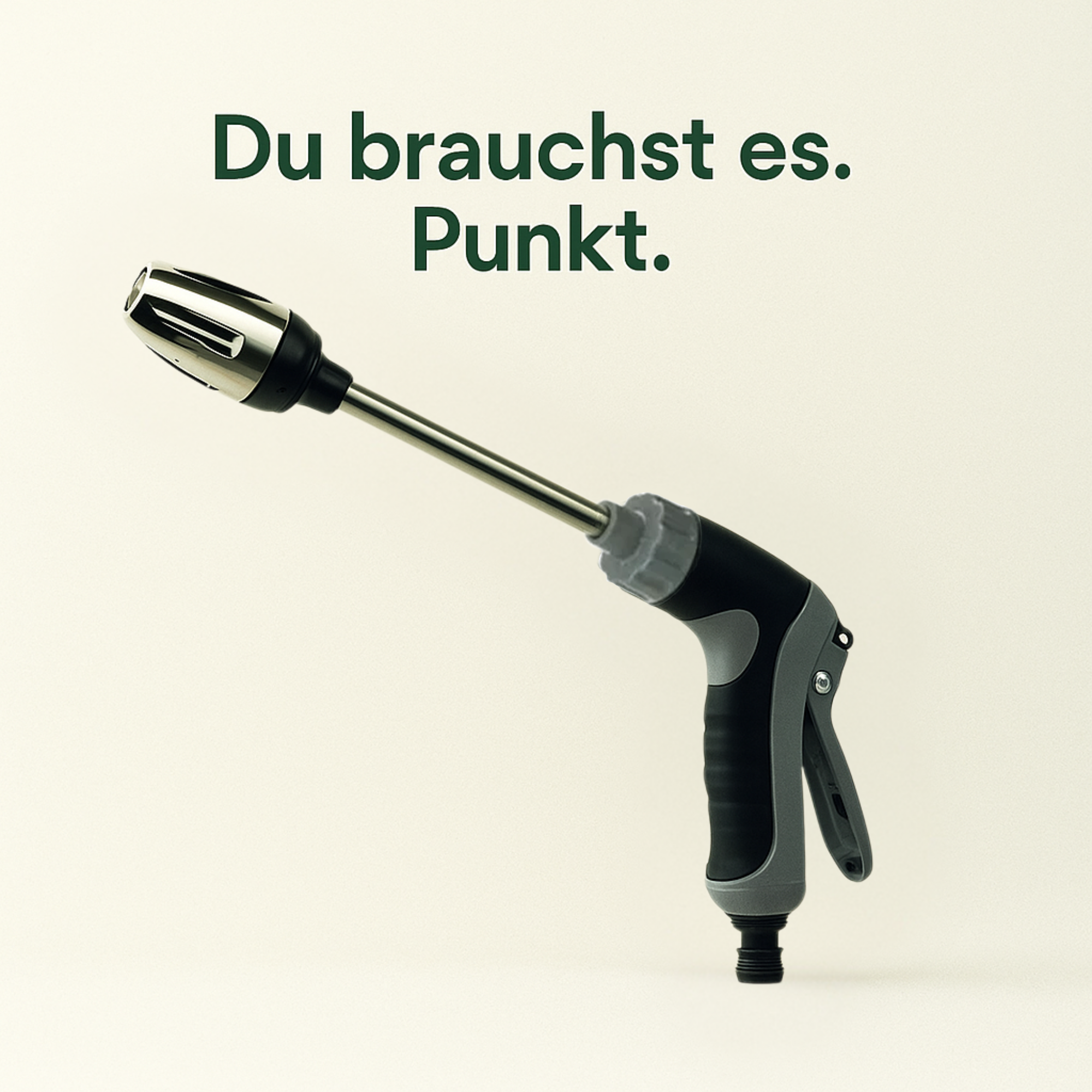 AquaJet – Hochdruck Reinigungsdüse für Gartenschlauch | Turbostrahl gegen hartnäckigen Schmutz Edelstahlkopf | Für Terrasse Auto Fassade