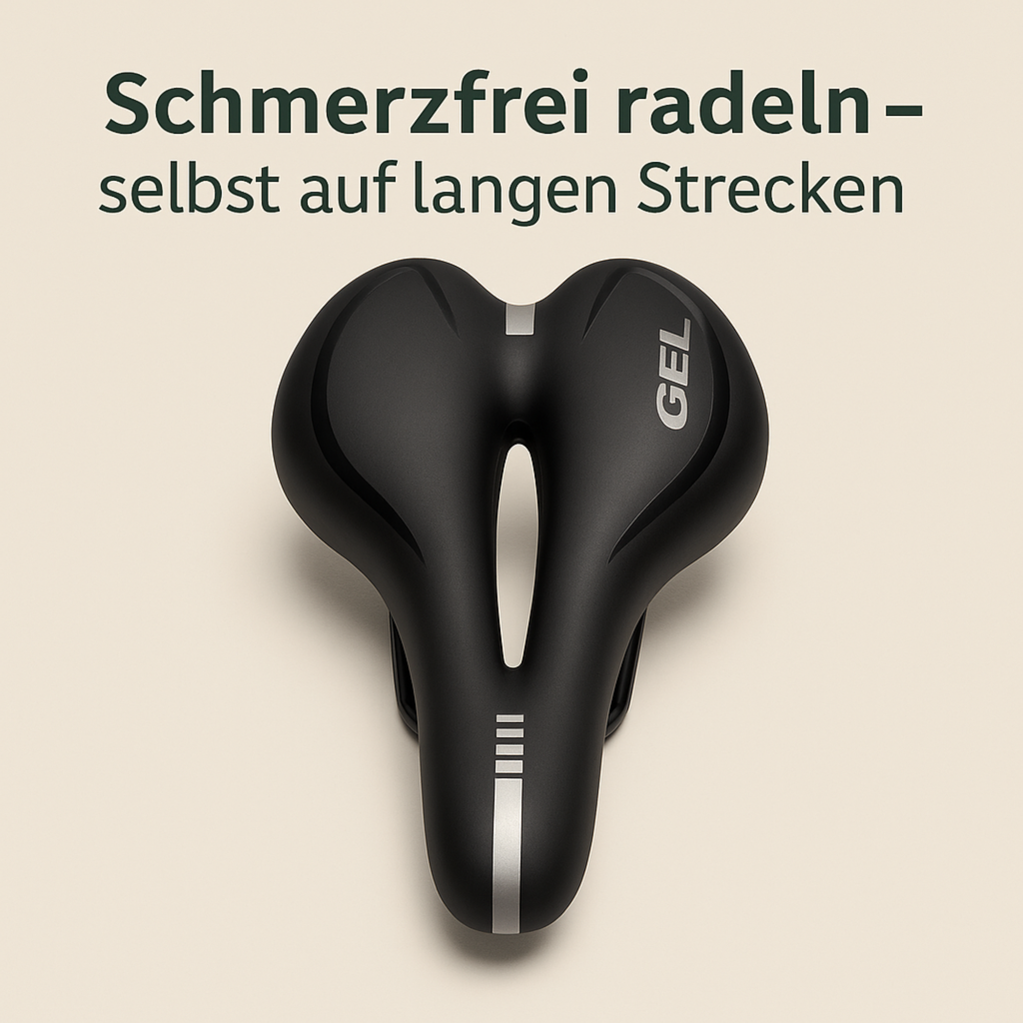 SattelForm – Ergonomischer Fahrradsattel Herren & Damen | Schmerzfrei & stoßdämpfend | Für MTB, Rennrad & Heimtrainer