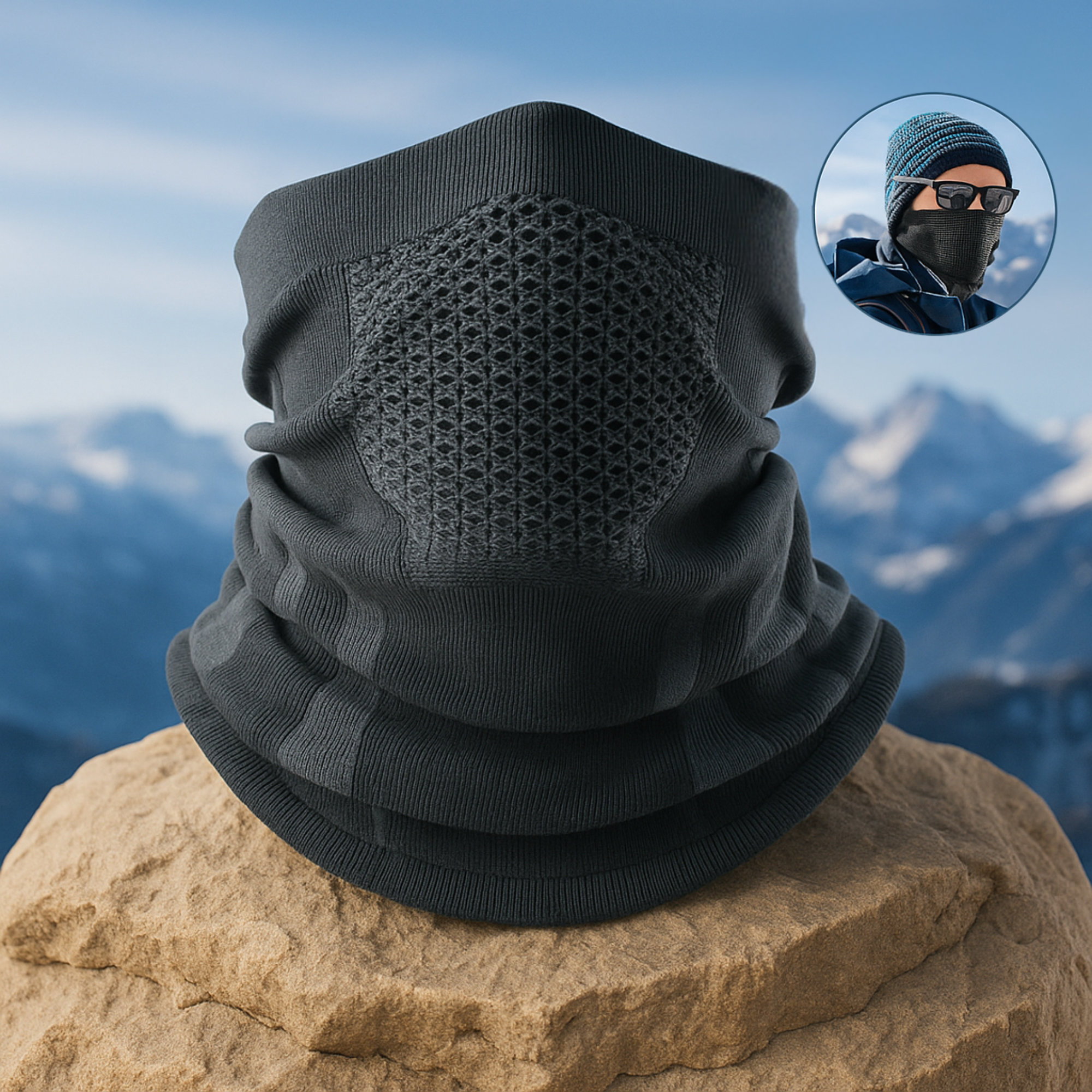 AlpinGuard – Multifunktionstuch Kälteschutz | atmungsaktiv & dehnbar | Outdoor Sport & Winter Alltag