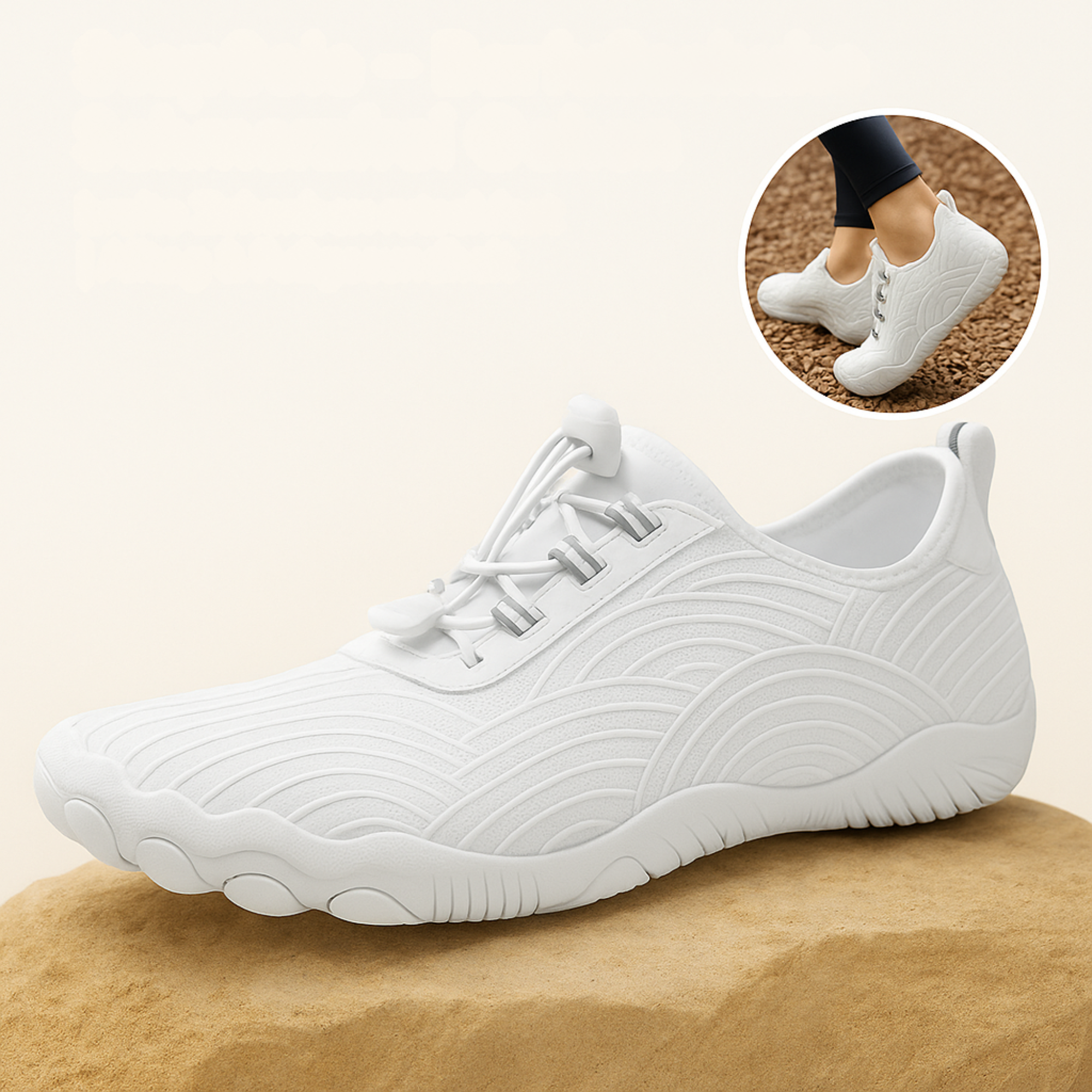 StepSole – Barfußschuhe Schmerzfrei Gehen | breite Zehenbox rutschfest | Alltag & Fußgesundheit