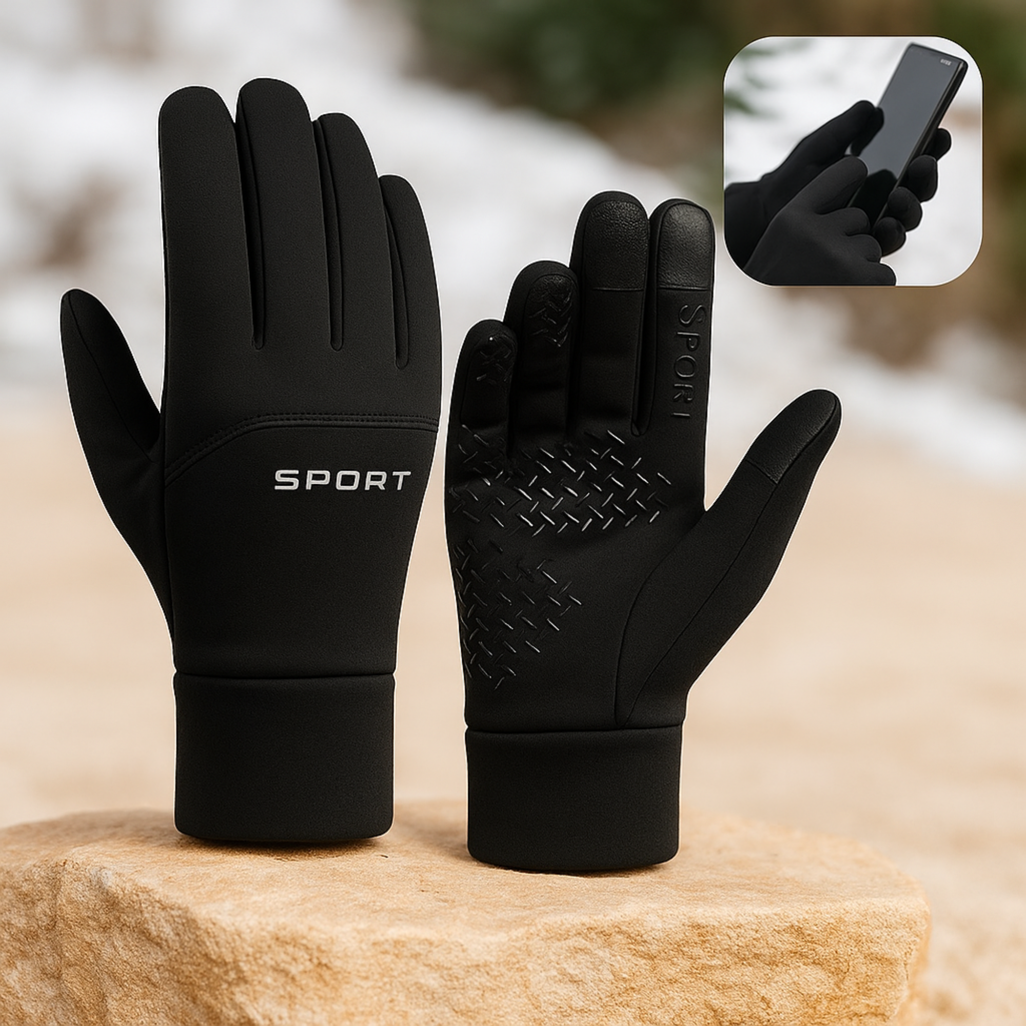 NordGlove – Thermo-Handschuhe Herren & Damen | Touchscreen & Wasserdicht | Wärmen 5X Besser für Winter & Alltag