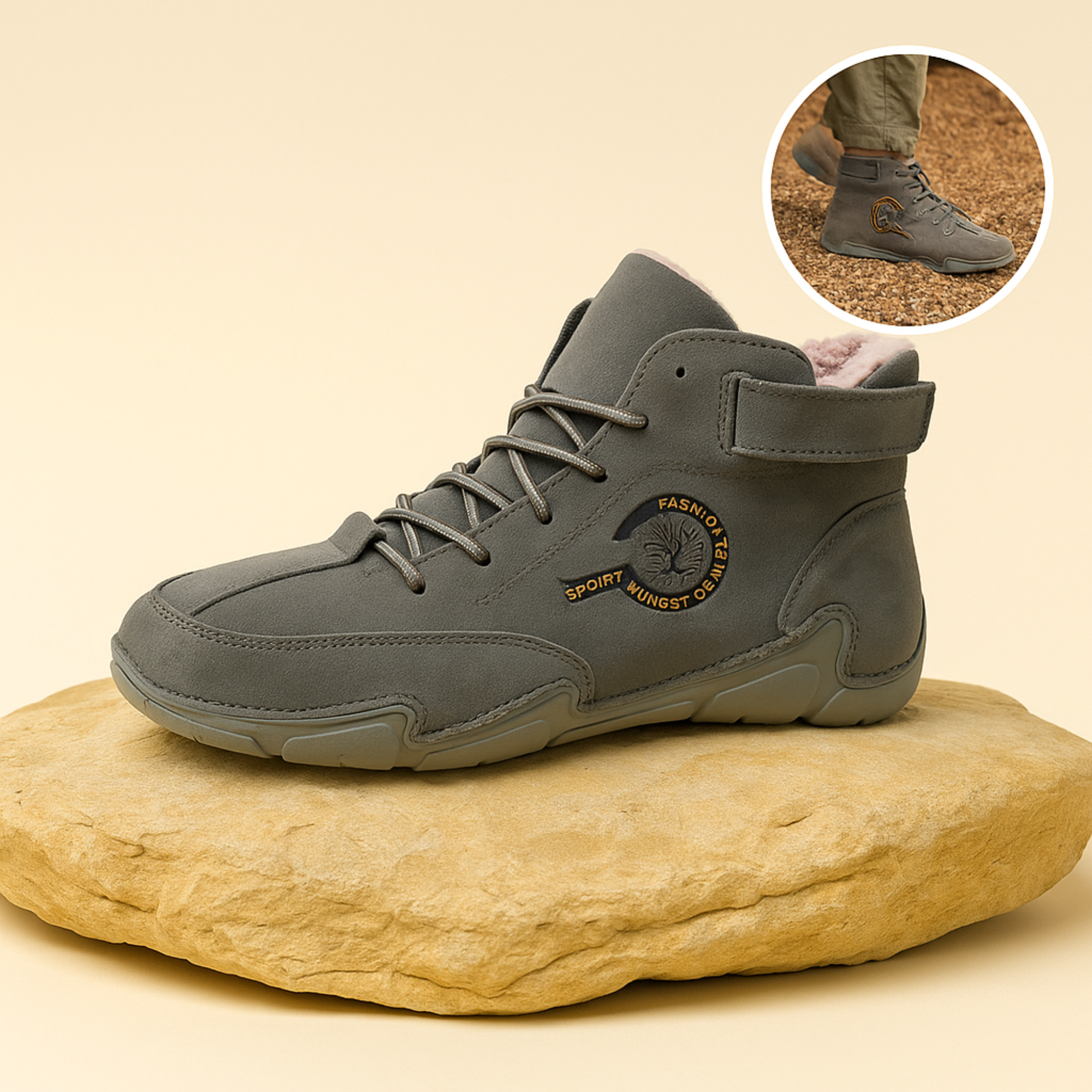 OrthoLyn – Barfußschuhe gegen Fußschmerzen | Atmungsaktiv & mit Dämpfung | Ideal bei Fersensporn & Alltag