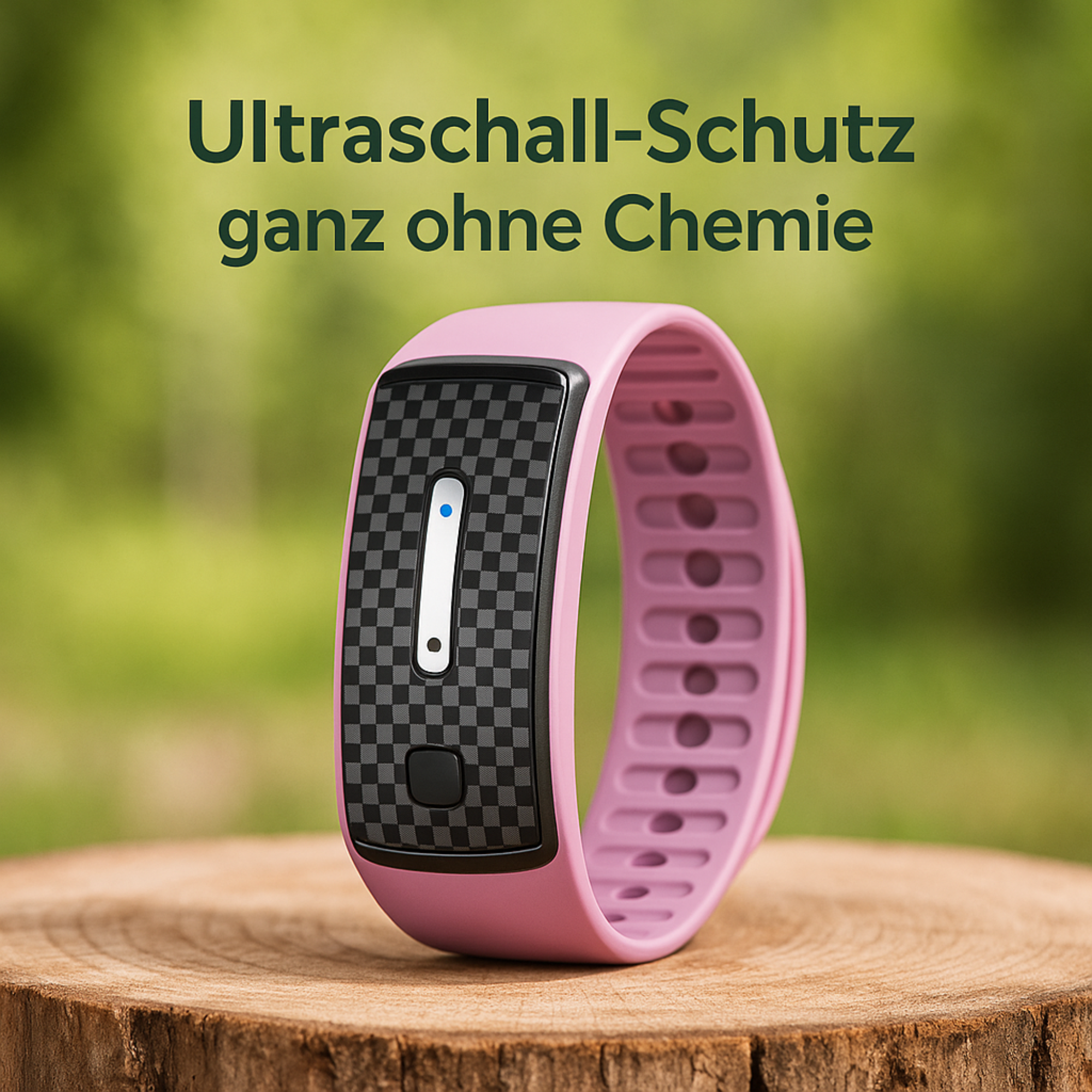 BuzzGuard – Mückenschutz Armband Ultraschall | Wiederaufladbar & Chemiefrei | Für Camping, Kinder & Outdoor