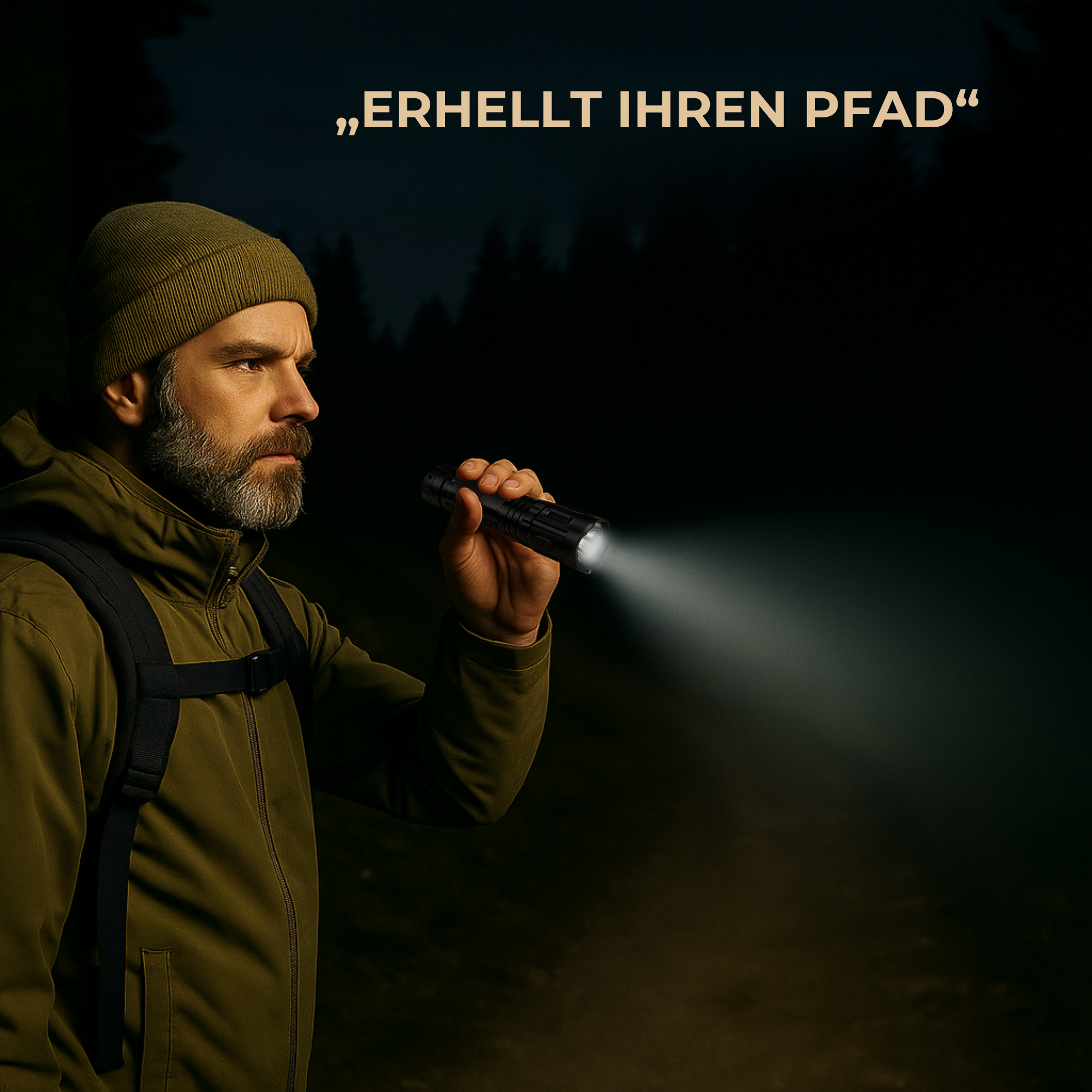 LumenGuard – LED Taschenlampe Militärisch | Extrem Hell Wiederaufladbar | Kompakt & Wasserdicht für Outdoor & Notfälle