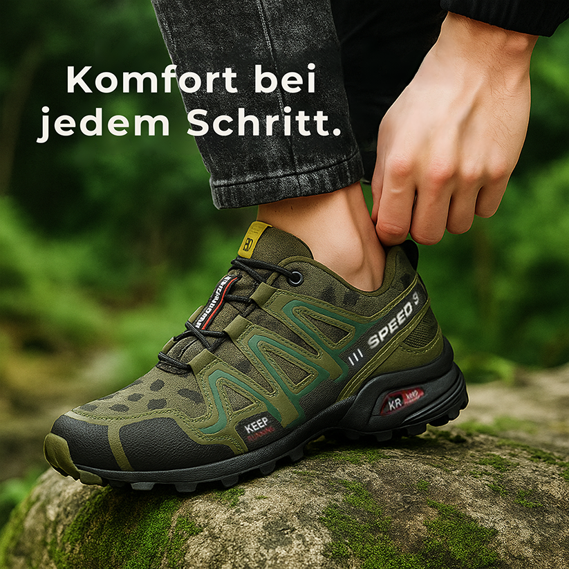 ErgoStep – orthopädische Wanderschuhe | rutschfest & stoßdämpfend | Fußkomfort für Wanderer & Geher