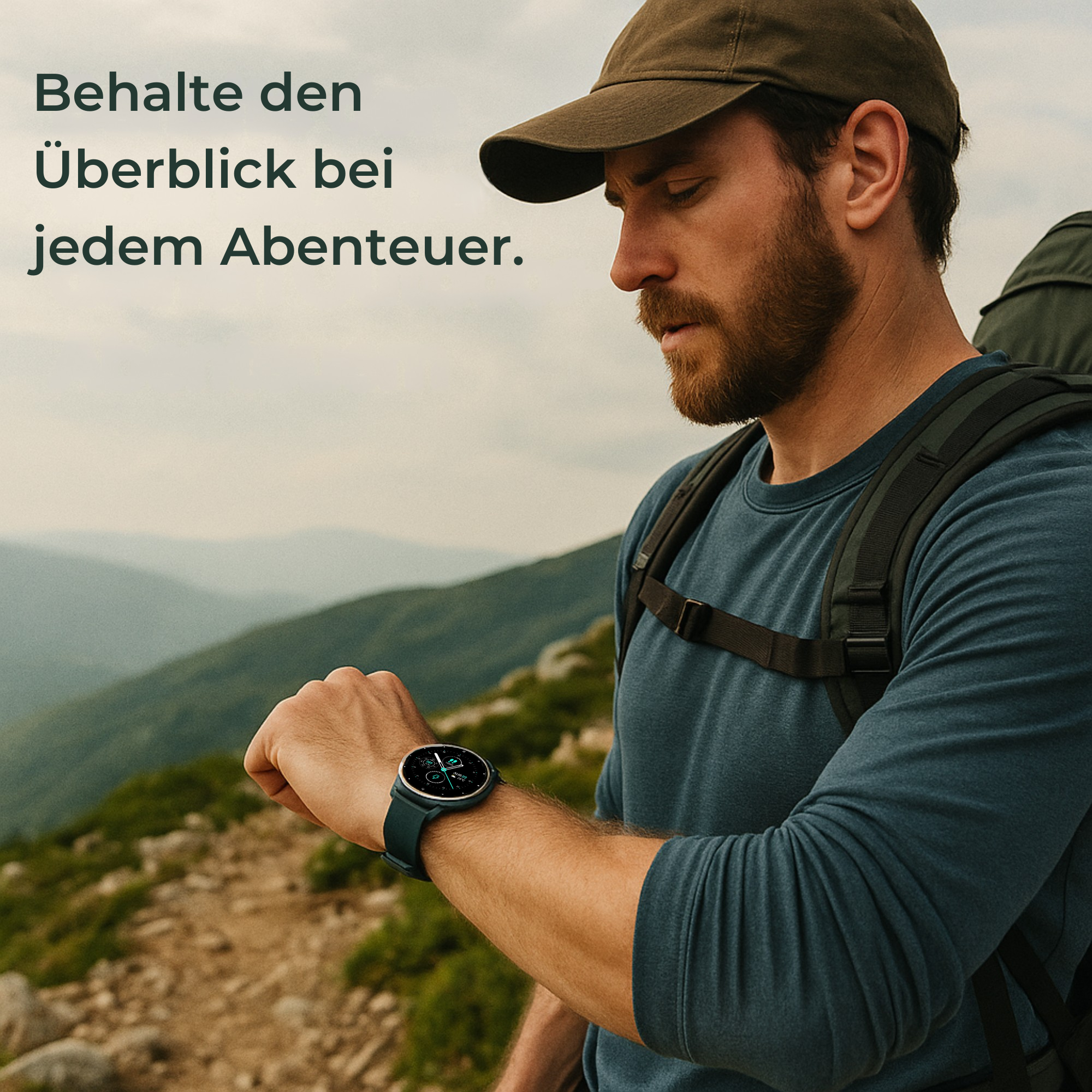 Mediwatch – Smartwatch Blutdruckmessung | Herzfrequenz & Vitaldaten IP67 wasserresistent | für Gesundheit & Sport