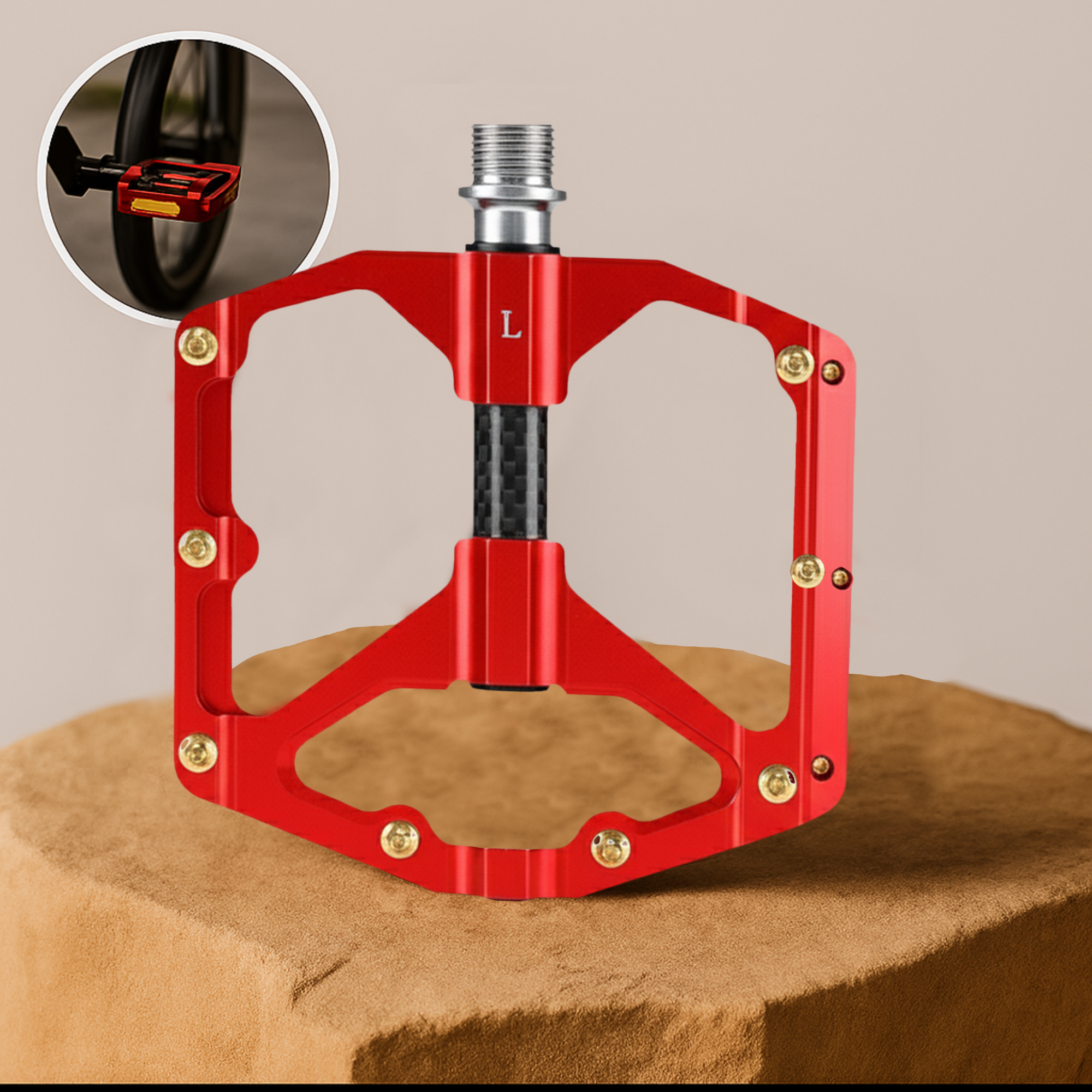 PedalGrip – Anti-Rutsch Fahrradpedale | Grip Oberfläche + Reflektoren | für City & Trekking