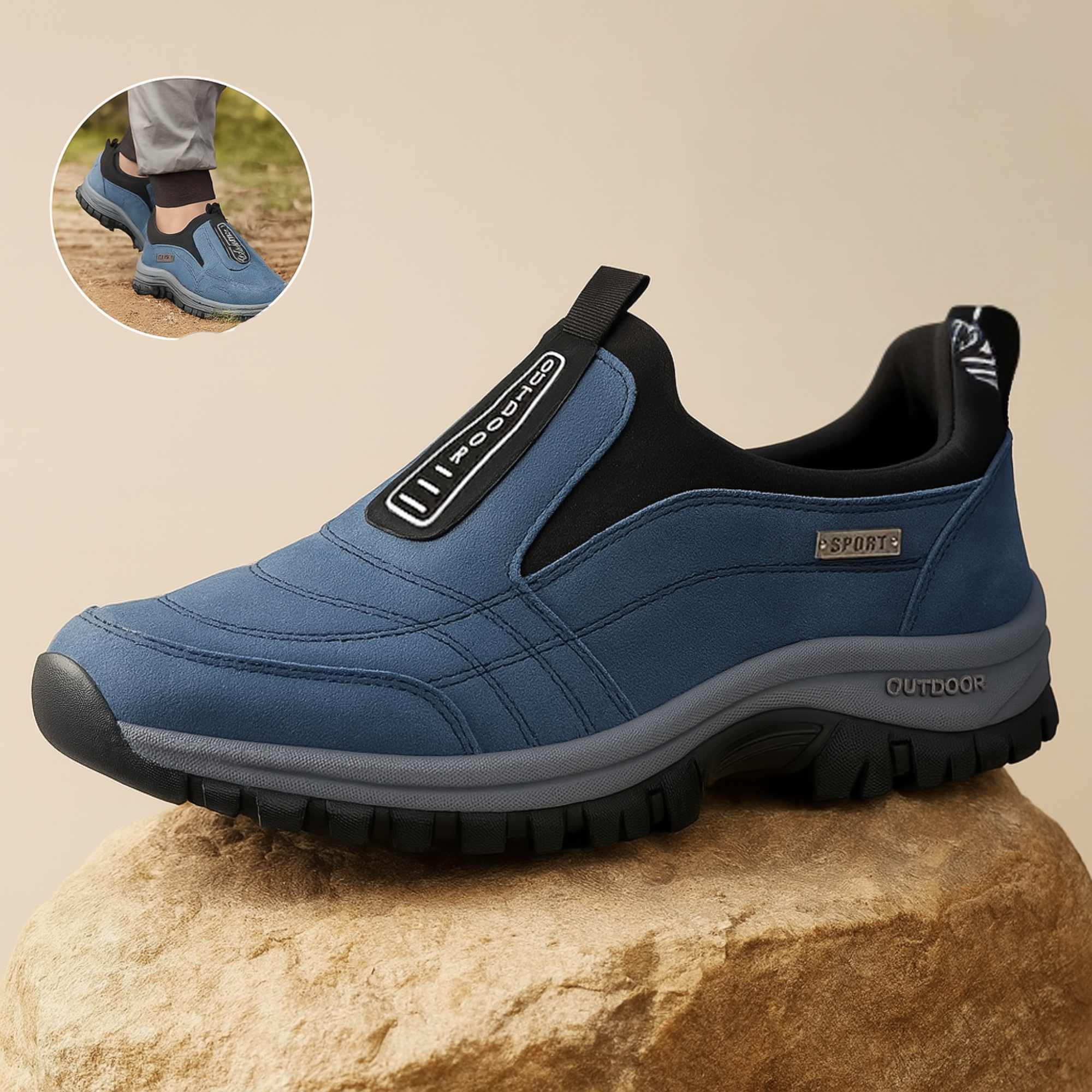 OrthoGo – Schmerzlinderung Komfortschuh | stoßdämpfend atmungsaktiv rutschfest | Alltag & Fußprobleme Damen Herren