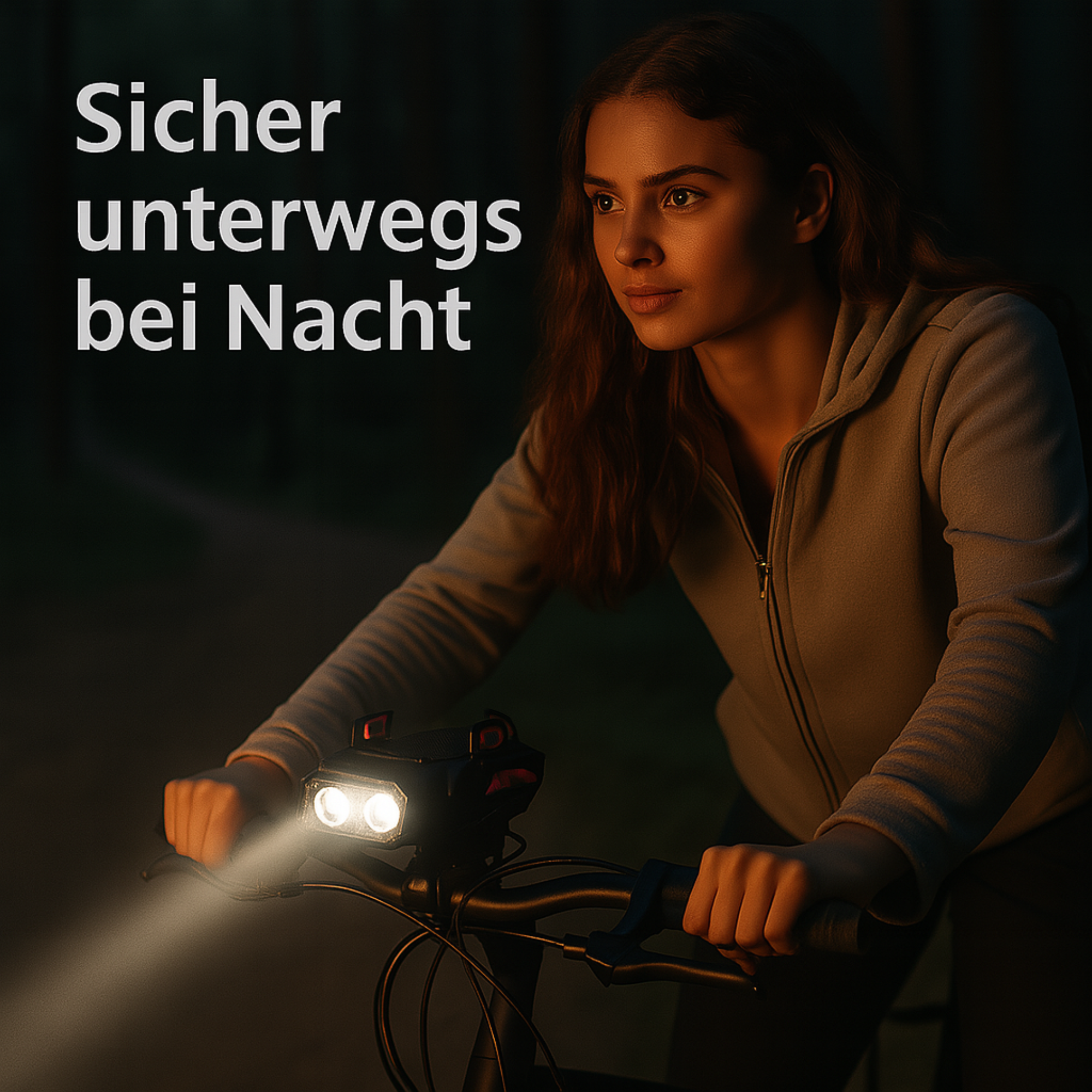 SafeVolt – 4-in-1 Fahrrad Handyhalter mit LED Licht & Powerbank | USB Hupe & rutschfest | Für MTB & Citybike Sicherheit