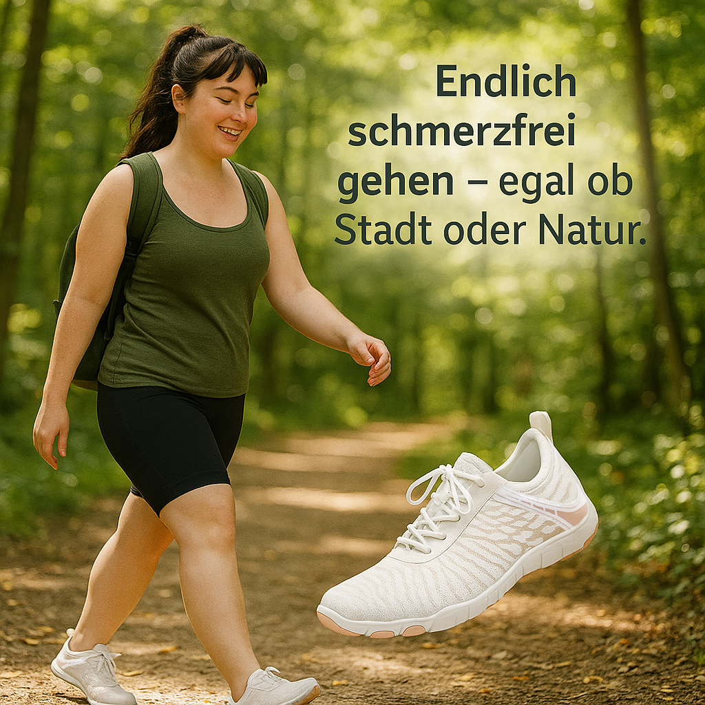 OrthoFlex – Orthopädische Barfußschuhe | Rutschfest & Atmungsaktiv mit Dämpfung | Ideal bei Fersensporn & Plantarfasziitis