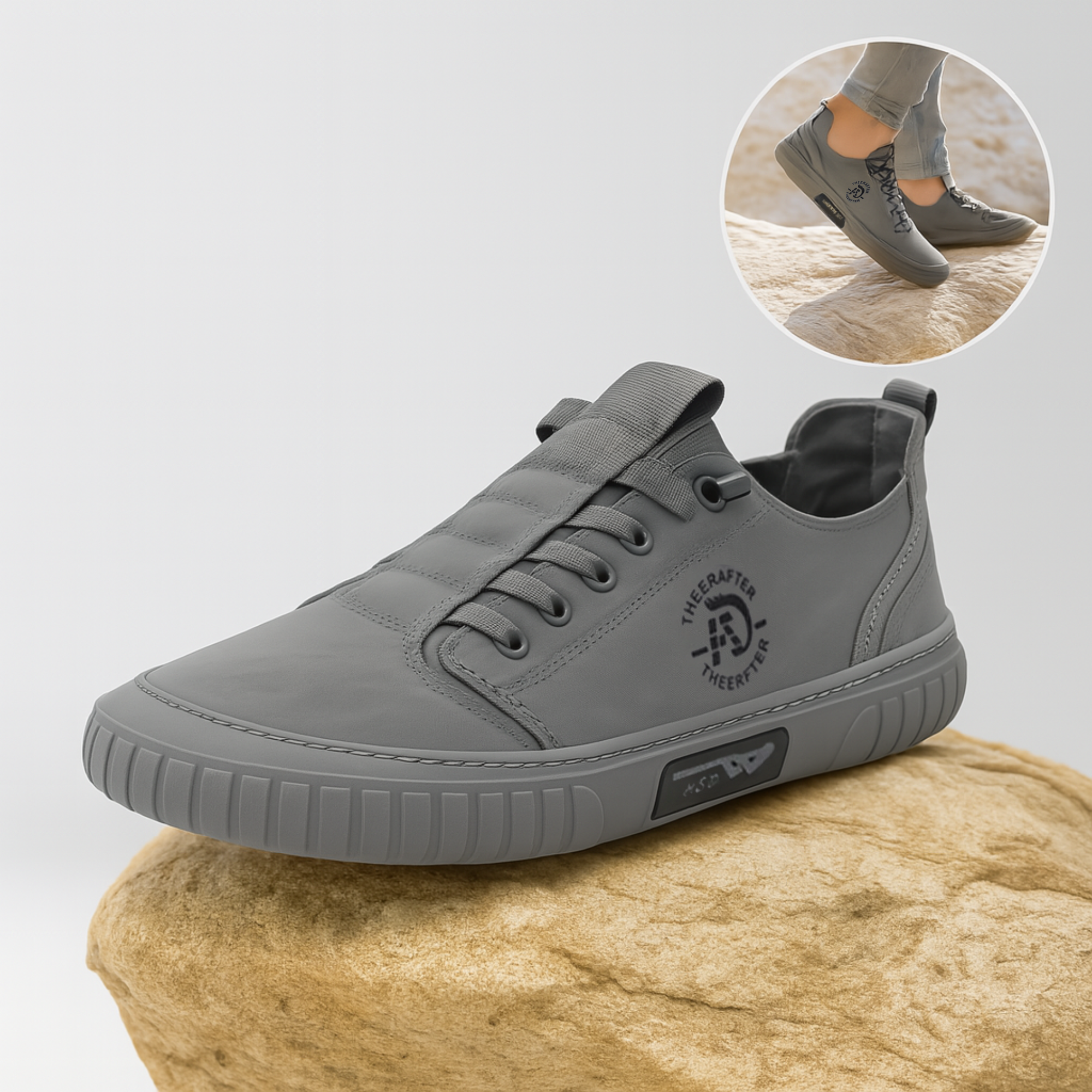 Barfino – Orthopädische Barfußschuhe Herren gegen Fußschmerzen | Atmungsaktiv & Rutschfest | Für Alltag & lange Spaziergänge