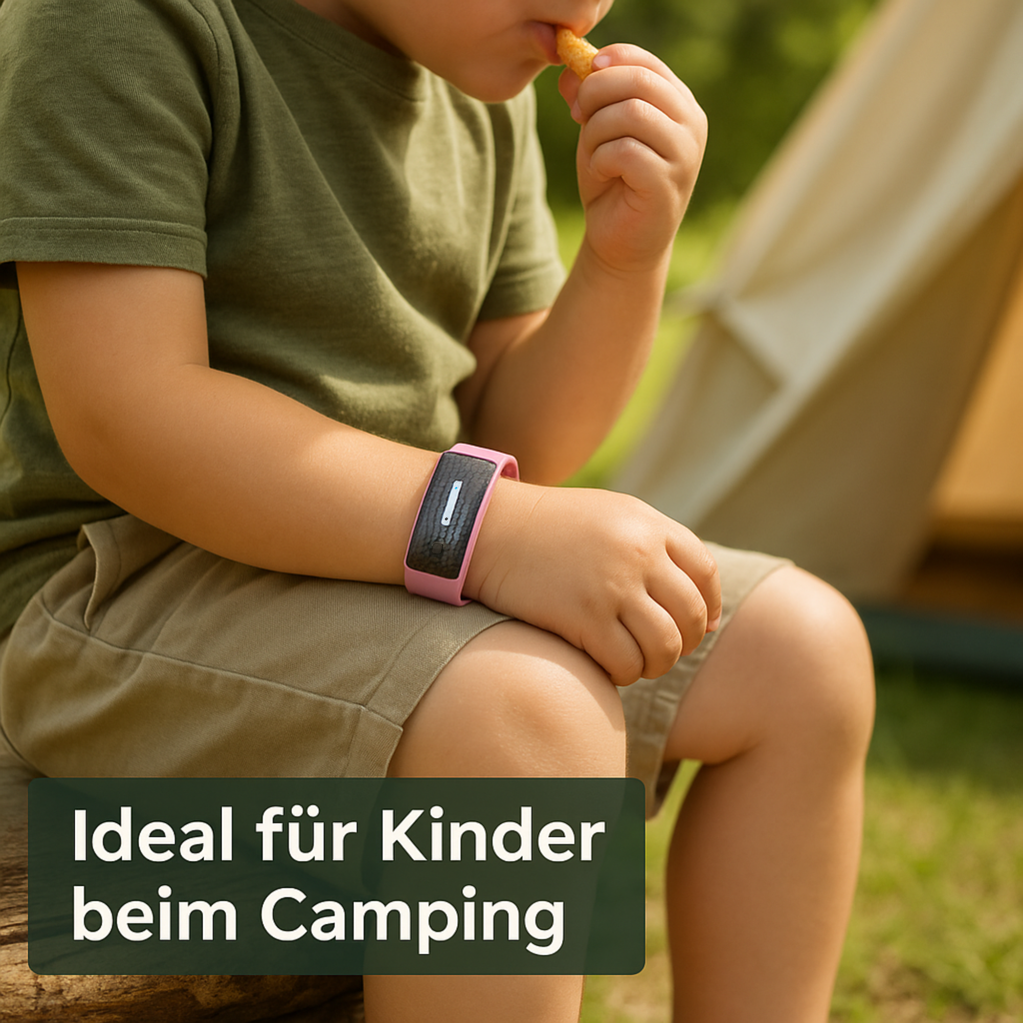 BuzzGuard – Mückenschutz Armband Ultraschall | Wiederaufladbar & Chemiefrei | Für Camping, Kinder & Outdoor