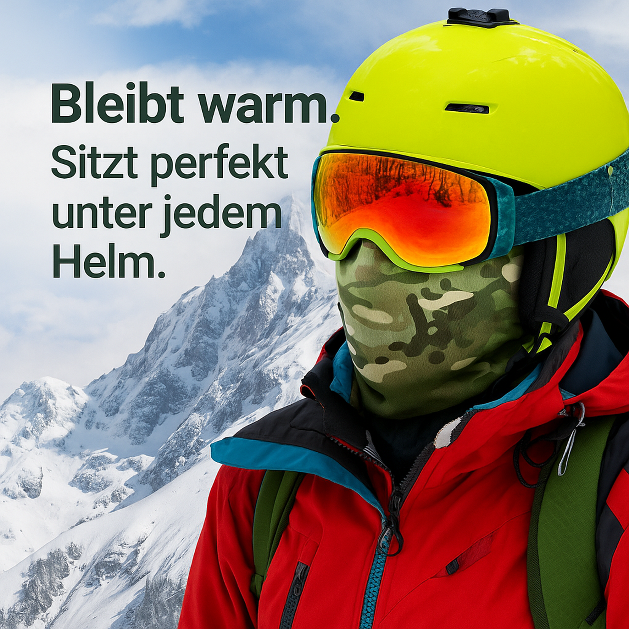 ArcticGuard – Fleece Sturmhaube | winddicht & atmungsaktiv | unisex Outdoor Kälteschutz