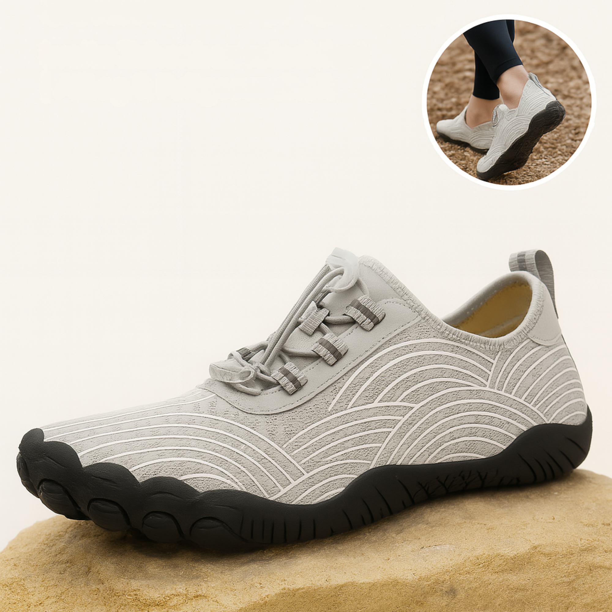 StepSole – Barfußschuhe Schmerzfrei Gehen | breite Zehenbox rutschfest | Alltag & Fußgesundheit