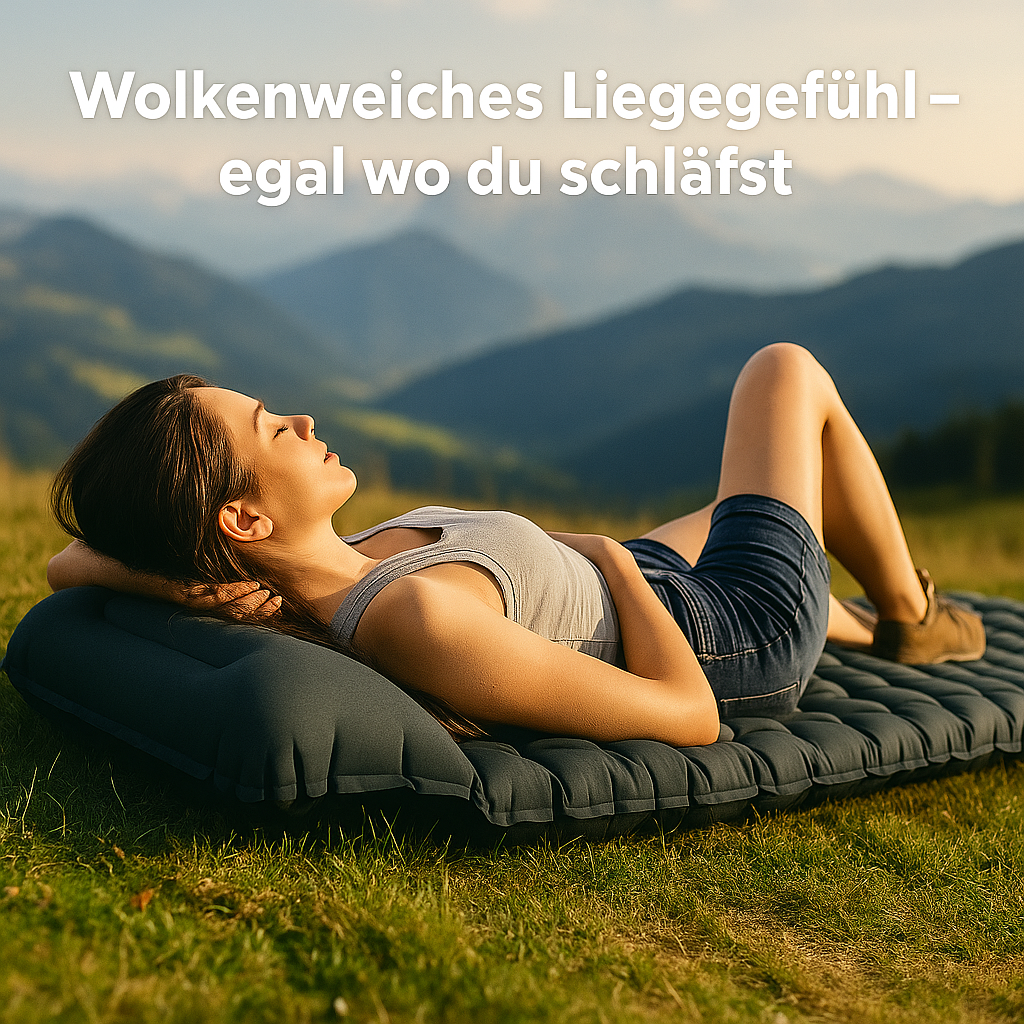 CampLeicht – ultraleichte Isomatte | selbstaufblasbar wasserdicht | Camping & Rucksackreisen
