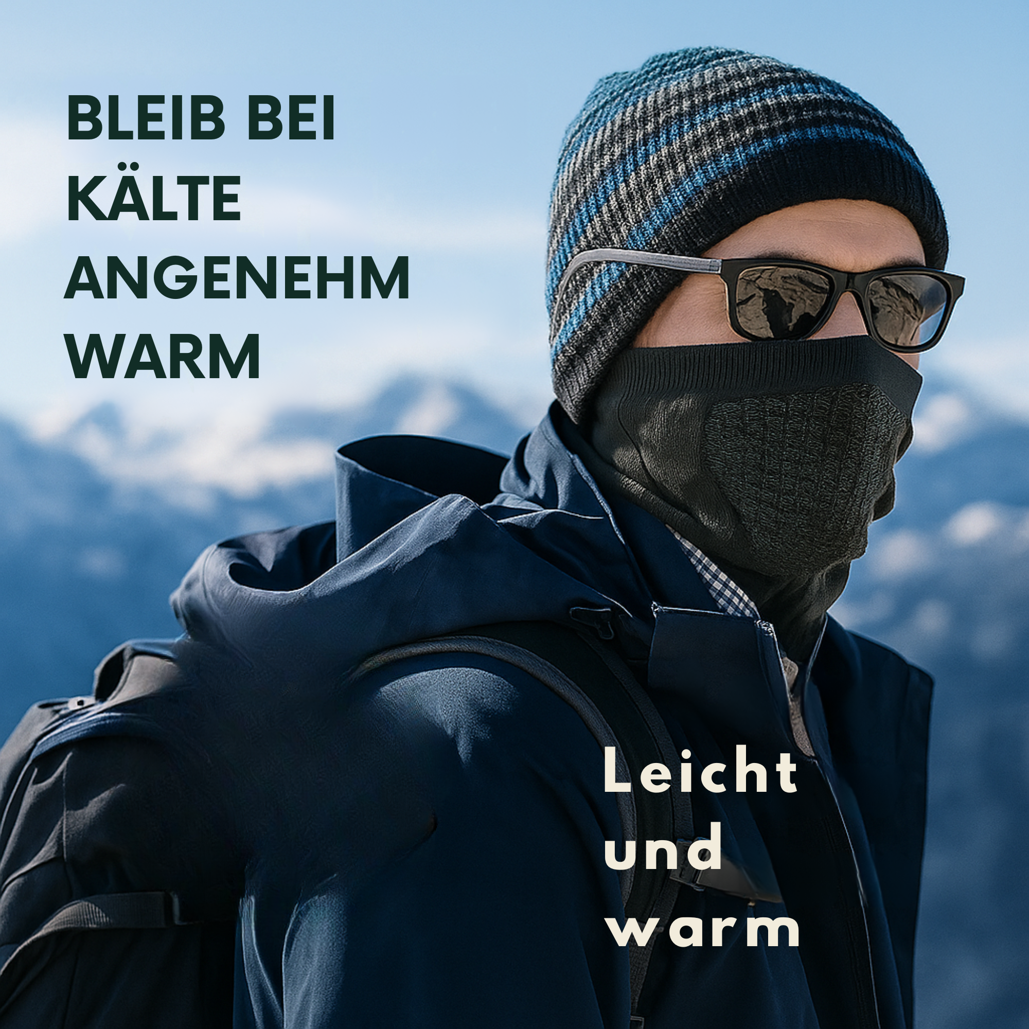 AlpinGuard – Multifunktionstuch Kälteschutz | atmungsaktiv & dehnbar | Outdoor Sport & Winter Alltag
