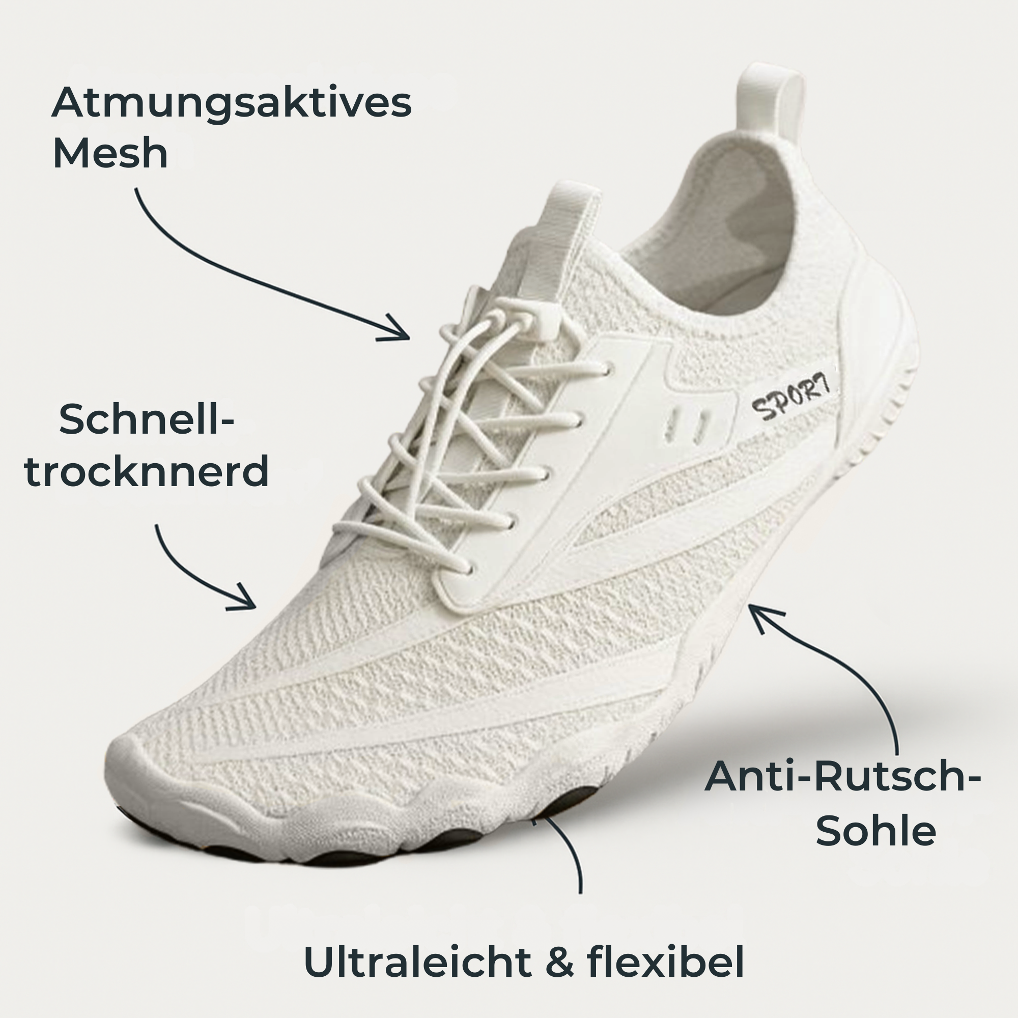 FlexSole – Barfußschuhe | Schmerzlinderung Flexible Sohle | Alltag & Orthopädische Unterstützung