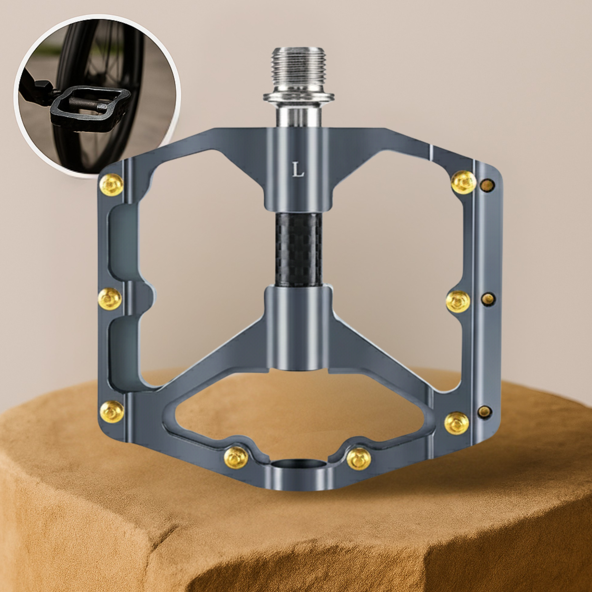 PedalGrip – Anti-Rutsch Fahrradpedale | Grip Oberfläche + Reflektoren | für City & Trekking