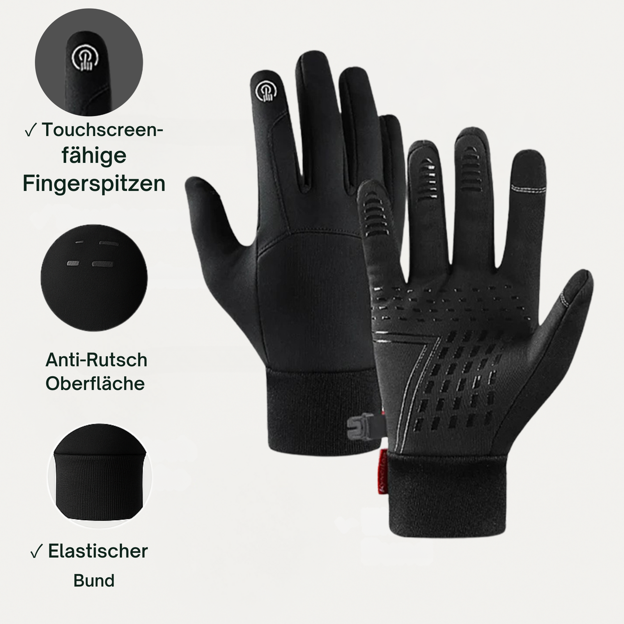 HandFrost – Thermo-Handschuhe Herren & Damen | Touchscreen-fähig Rutschfest | Für Winter, Fahrrad, Arbeit & Outdoor bei Kälte