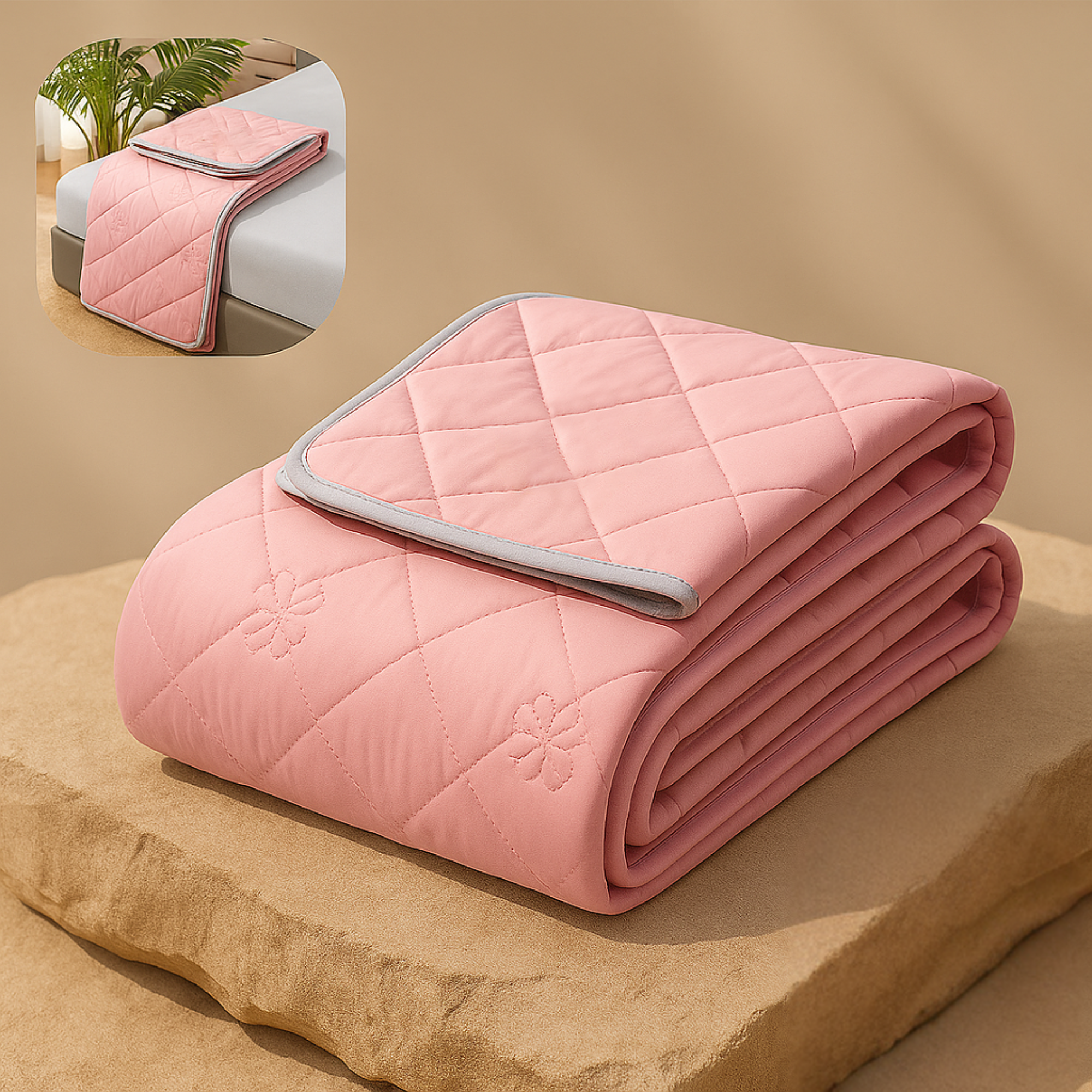 CoolNest – Kühldecke für den Sommer | 100x150 | 5 °C kühler & atmungsaktiv | Gegen Schwitzen beim Schlafen