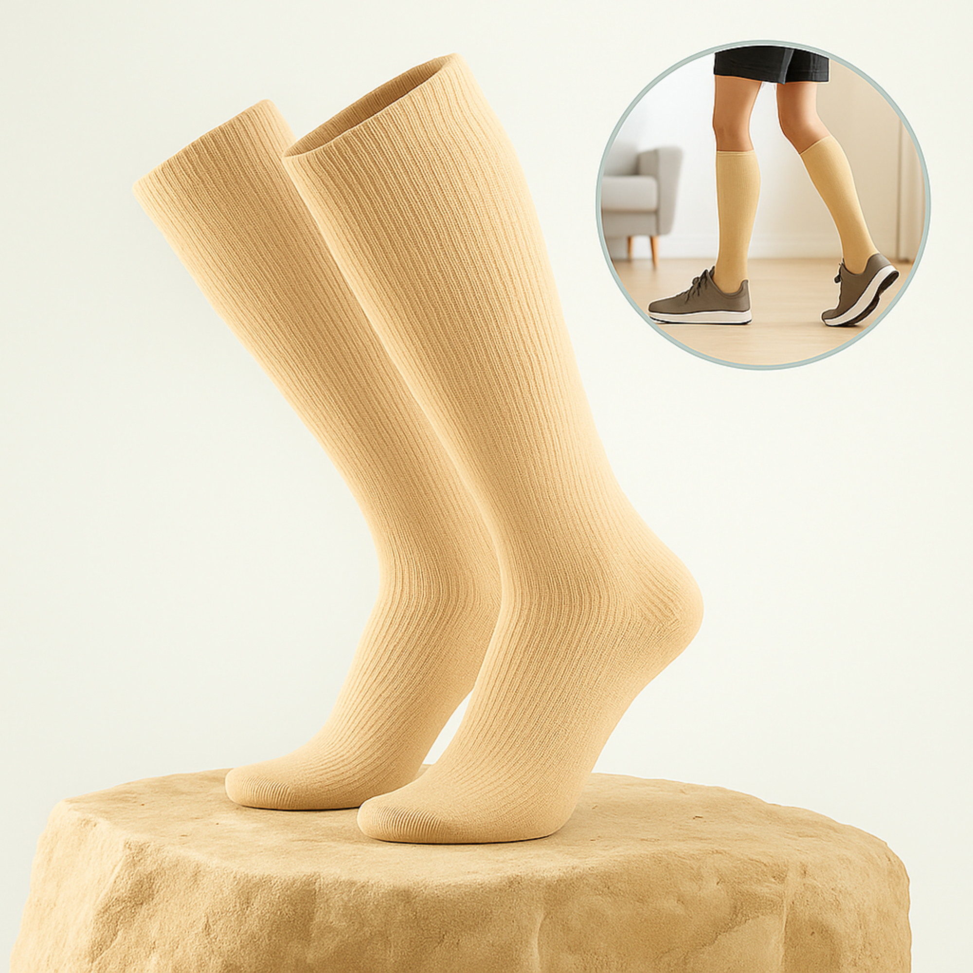 VenoFit – Kompressionssocken gegen Schmerzen | Atmungsaktiv & elastisch | Für Sport, Reisen & lange Arbeitstag