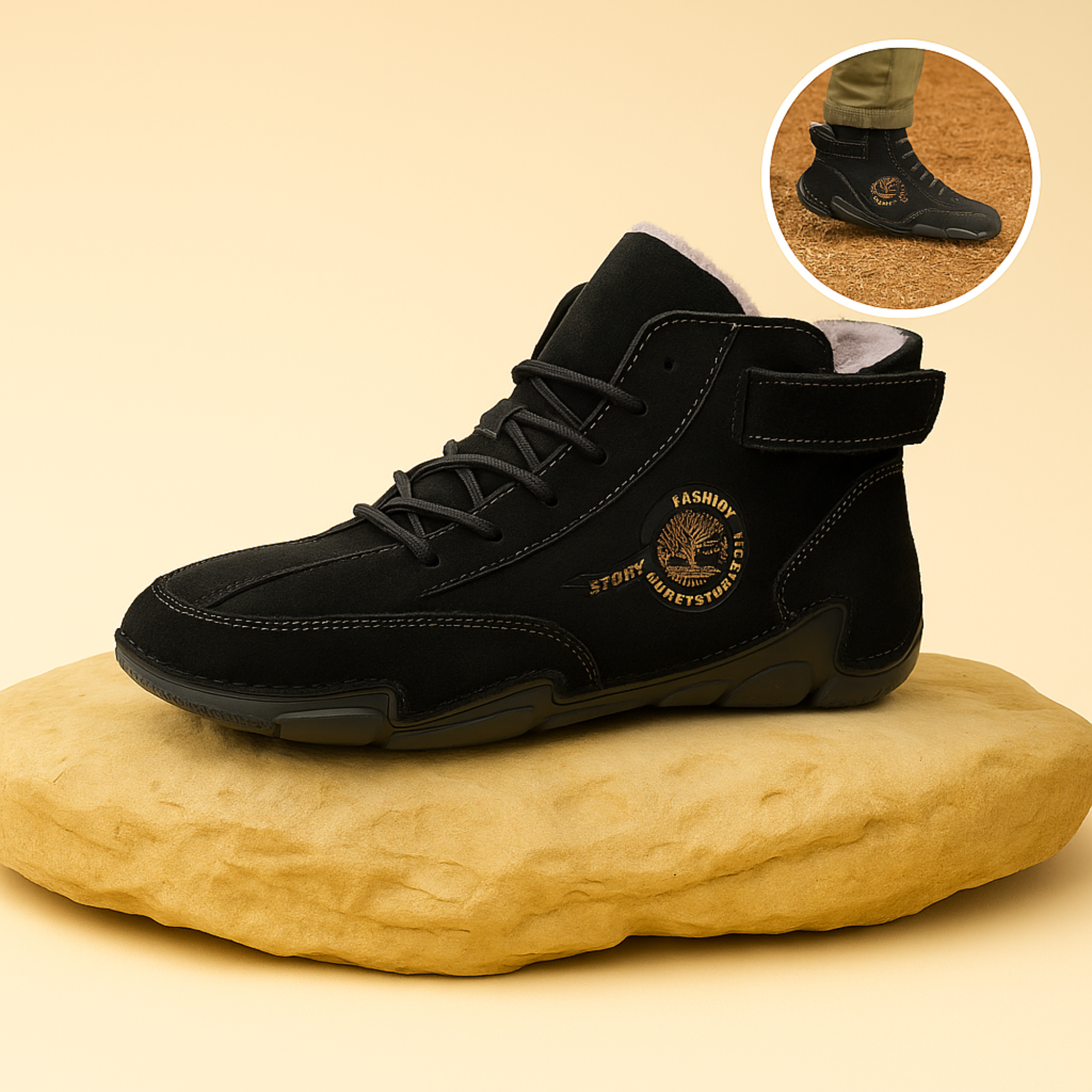 OrthoLyn – Barfußschuhe gegen Fußschmerzen | Atmungsaktiv & mit Dämpfung | Ideal bei Fersensporn & Alltag