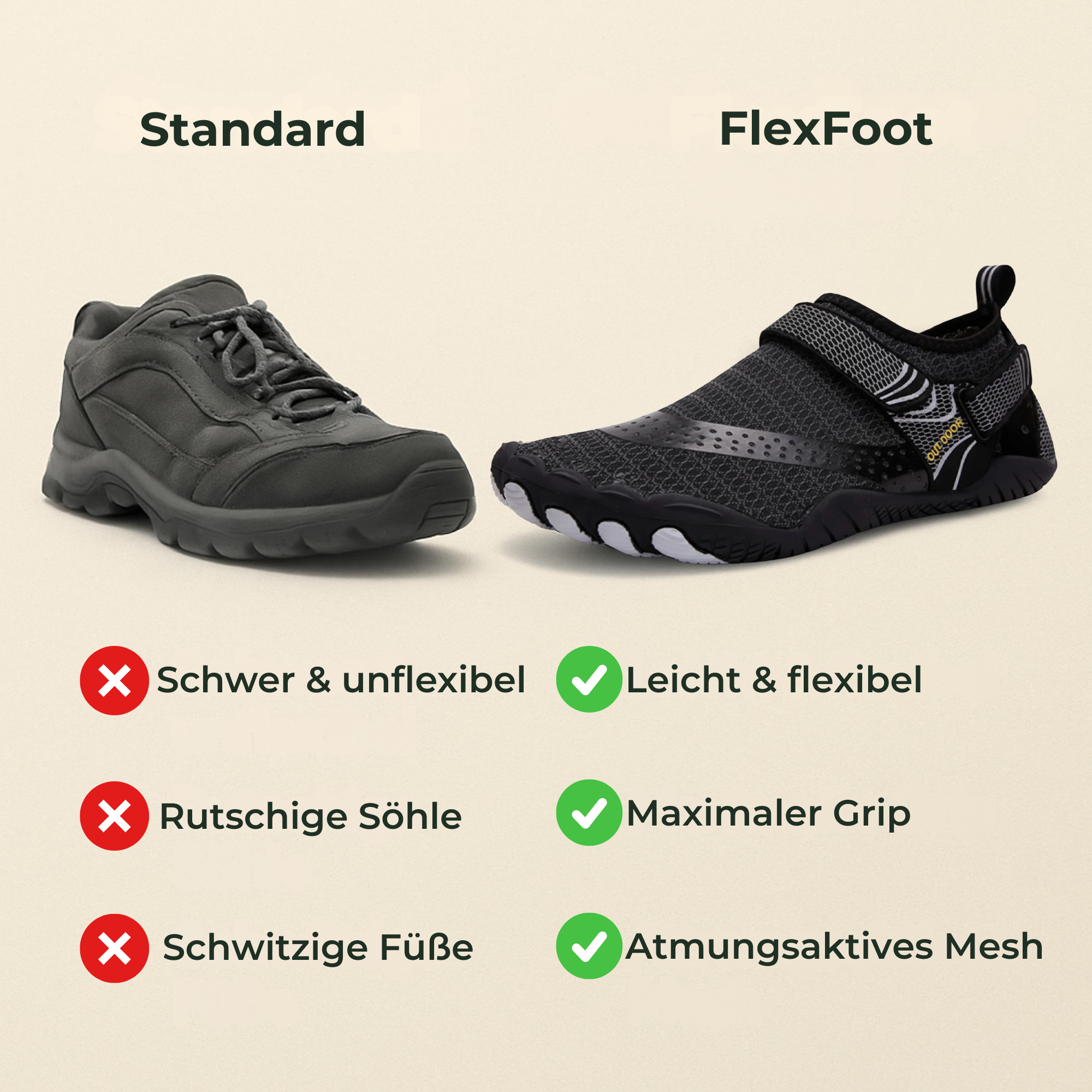FlexFoot – Barfußschuh für natürliche Bewegung | spürbare Entlastung & maximaler Komfort