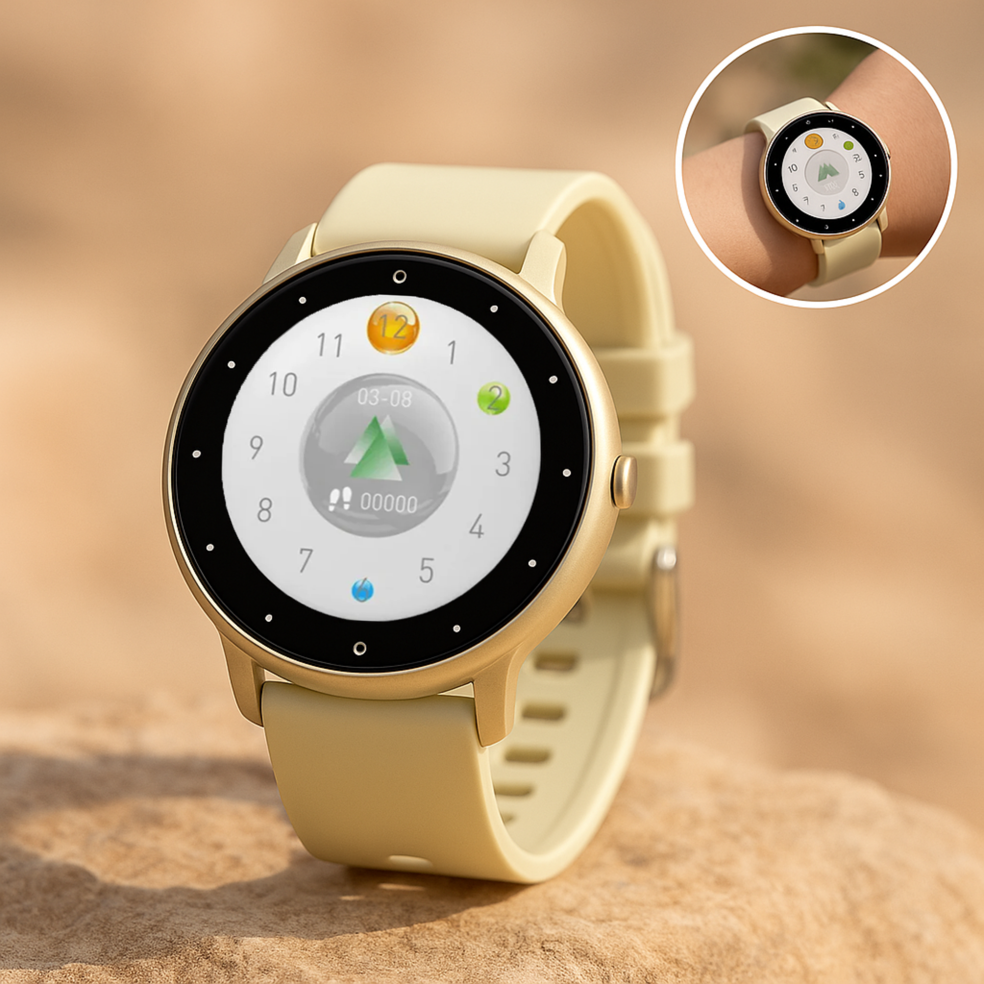 Mediwatch – Smartwatch Blutdruckmessung | Herzfrequenz & Vitaldaten IP67 wasserresistent | für Gesundheit & Sport