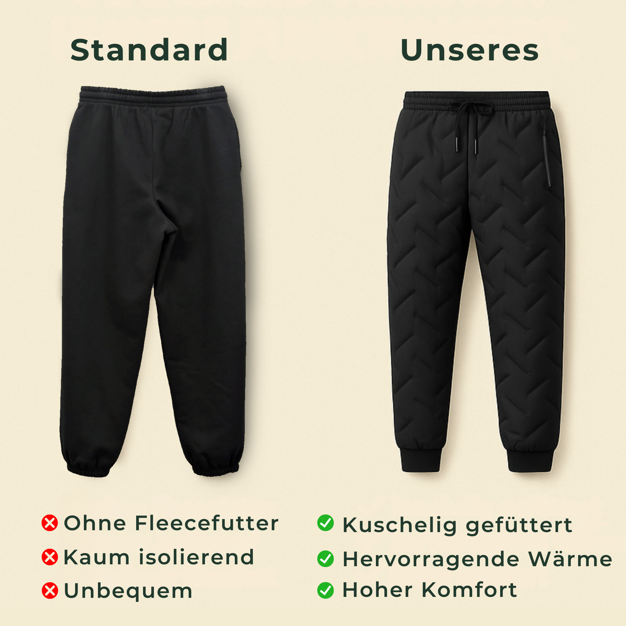 HeatLine – Thermo Jogginghose | isolierend & wärmend leicht & flexibel | Outdoor-Freizeit & Home-Comfort