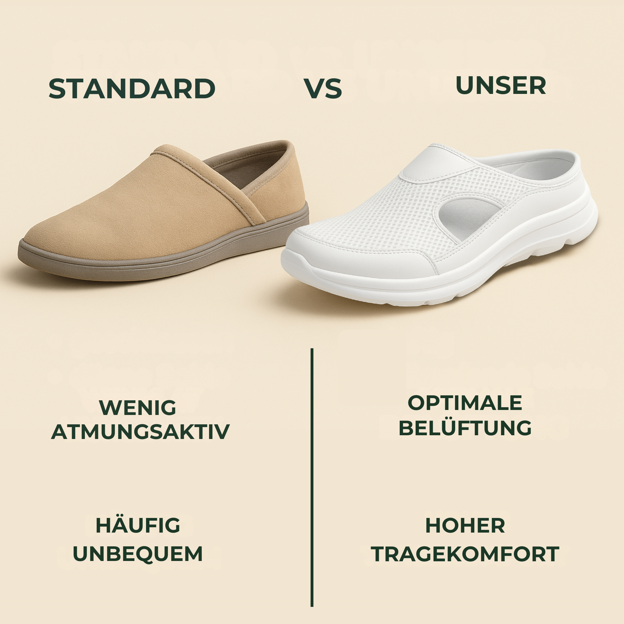 EasWalk – Arbeitsschuhe Plantarfasziitis | rutschfest atmungsaktiv | für Pflege & Stehberufe