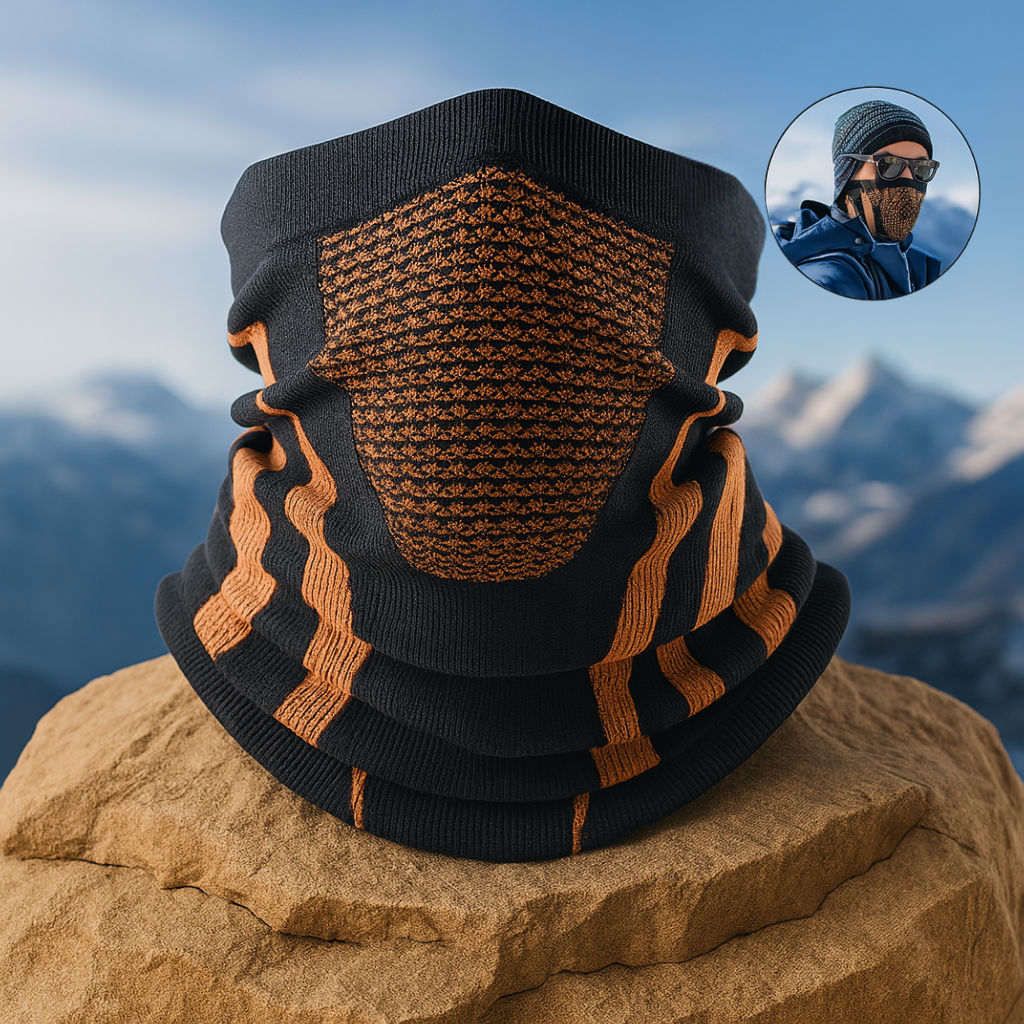 AlpinGuard – Multifunktionstuch Kälteschutz | atmungsaktiv & dehnbar | Outdoor Sport & Winter Alltag