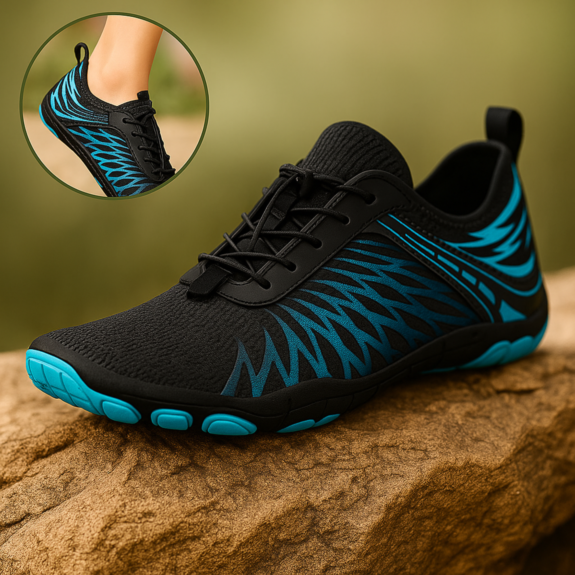 OrthoFlex – Orthopädische Barfußschuhe | Rutschfest & Atmungsaktiv mit Dämpfung | Ideal bei Fersensporn & Plantarfasziitis