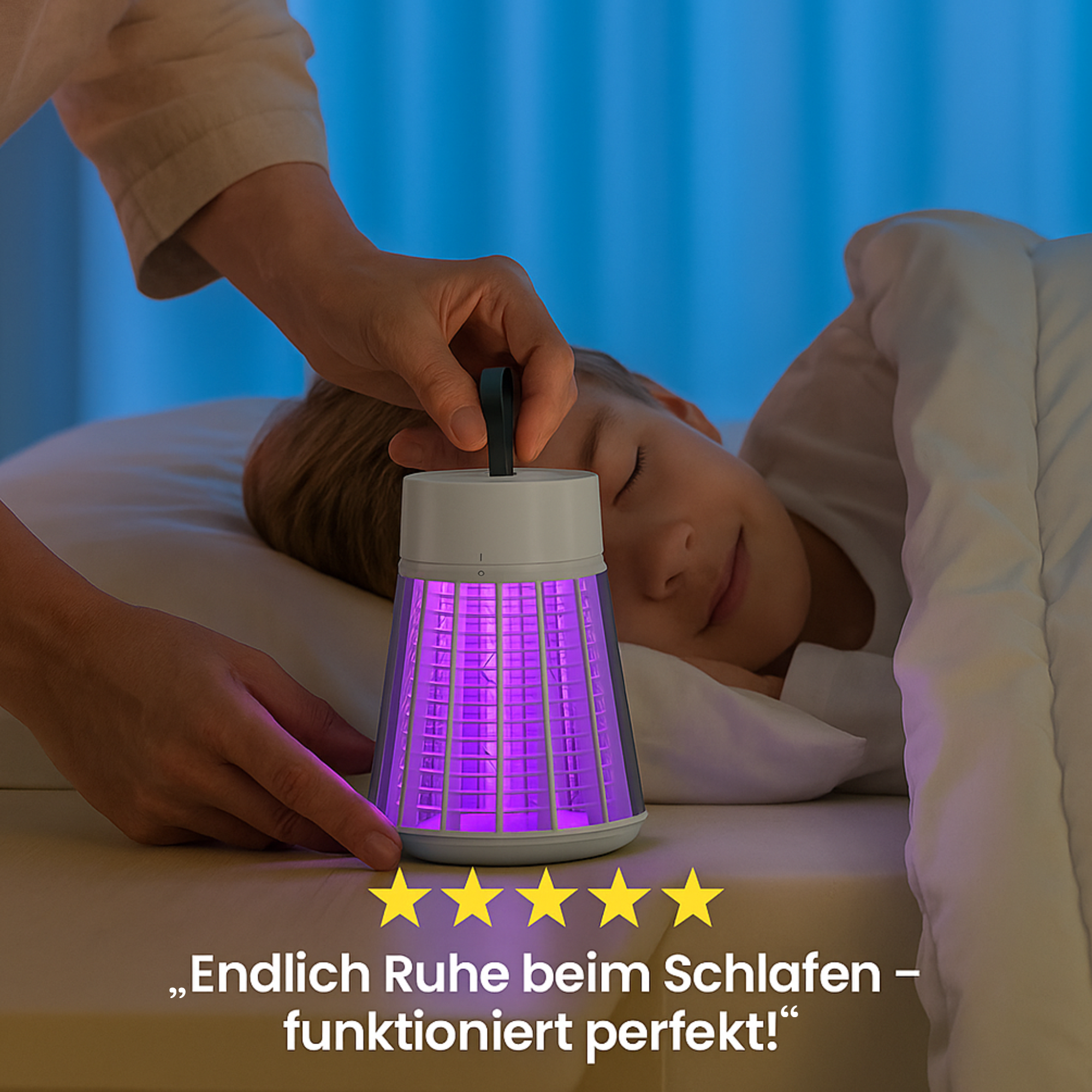 SilentGuard – Mückenvernichter elektrisch | Ultra leise & geruchsfrei LED-Falle | Sicher für Schlafzimmer & Kinder