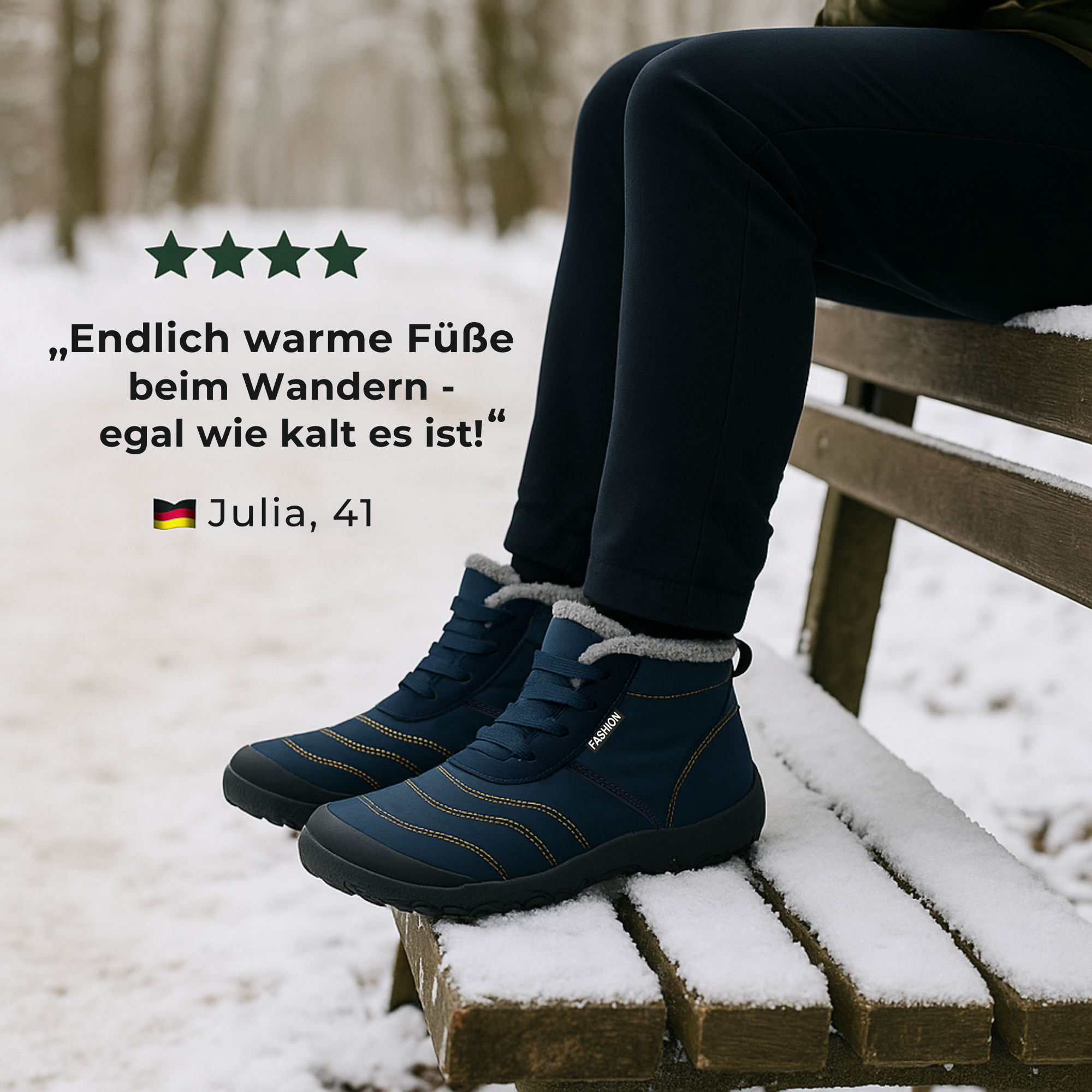 WarmFit – Barfuß Winterschuhe | wasserfest fleece-gefüttert | rutschfest & breite Zehenbox | gesunde Haltung im Winter