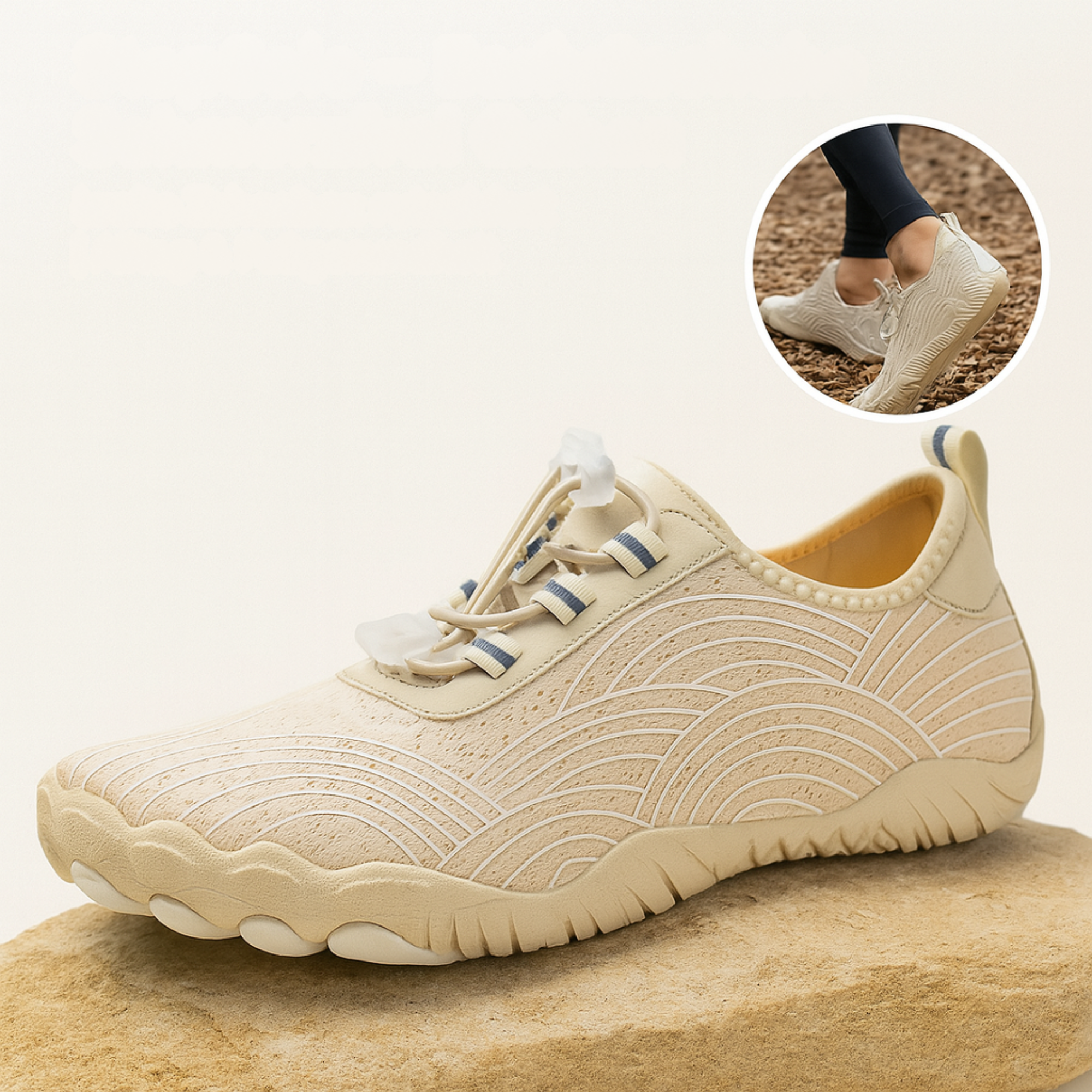 StepSole – Barfußschuhe Schmerzfrei Gehen | breite Zehenbox rutschfest | Alltag & Fußgesundheit