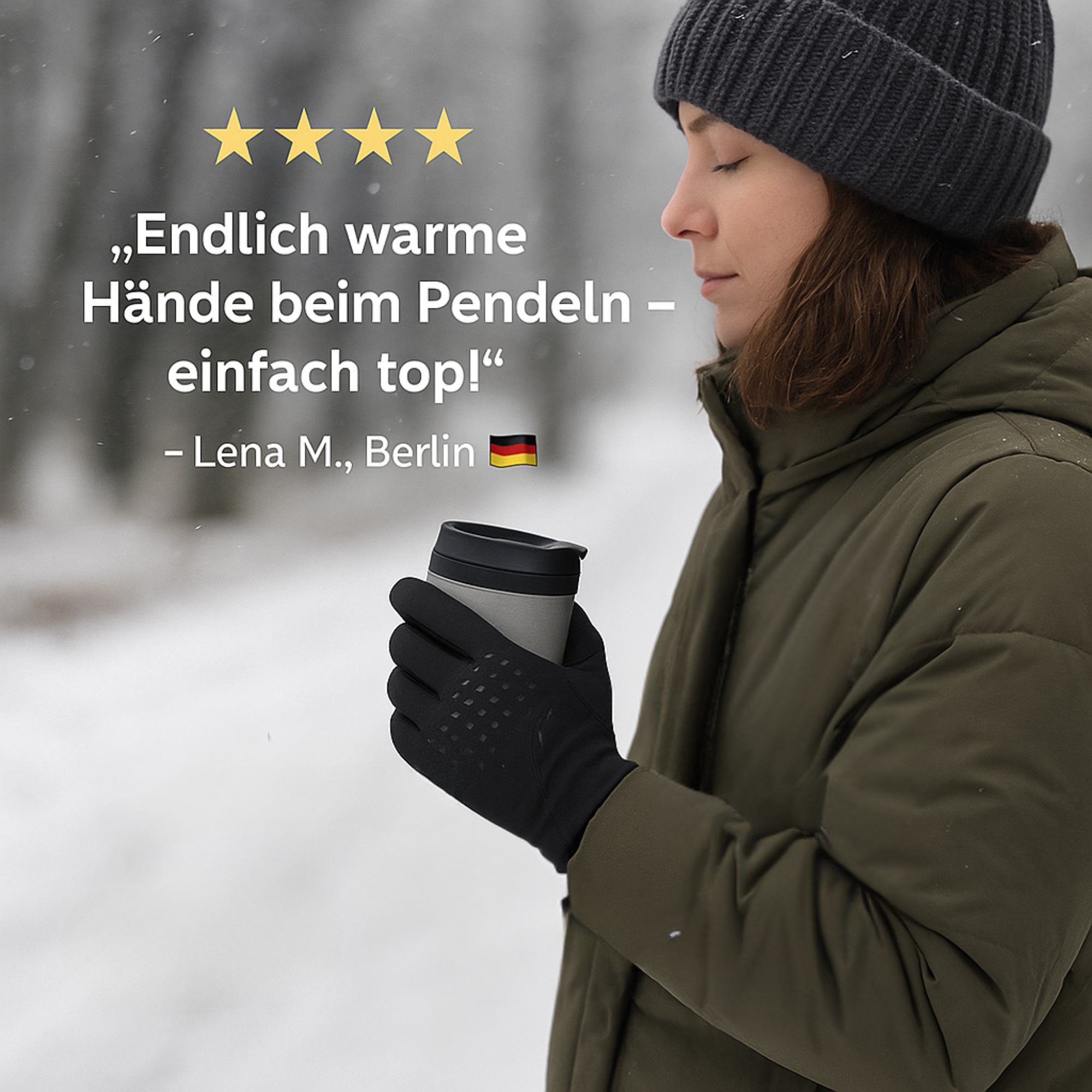 HandFrost – Thermo-Handschuhe Herren & Damen | Touchscreen-fähig Rutschfest | Für Winter, Fahrrad, Arbeit & Outdoor bei Kälte