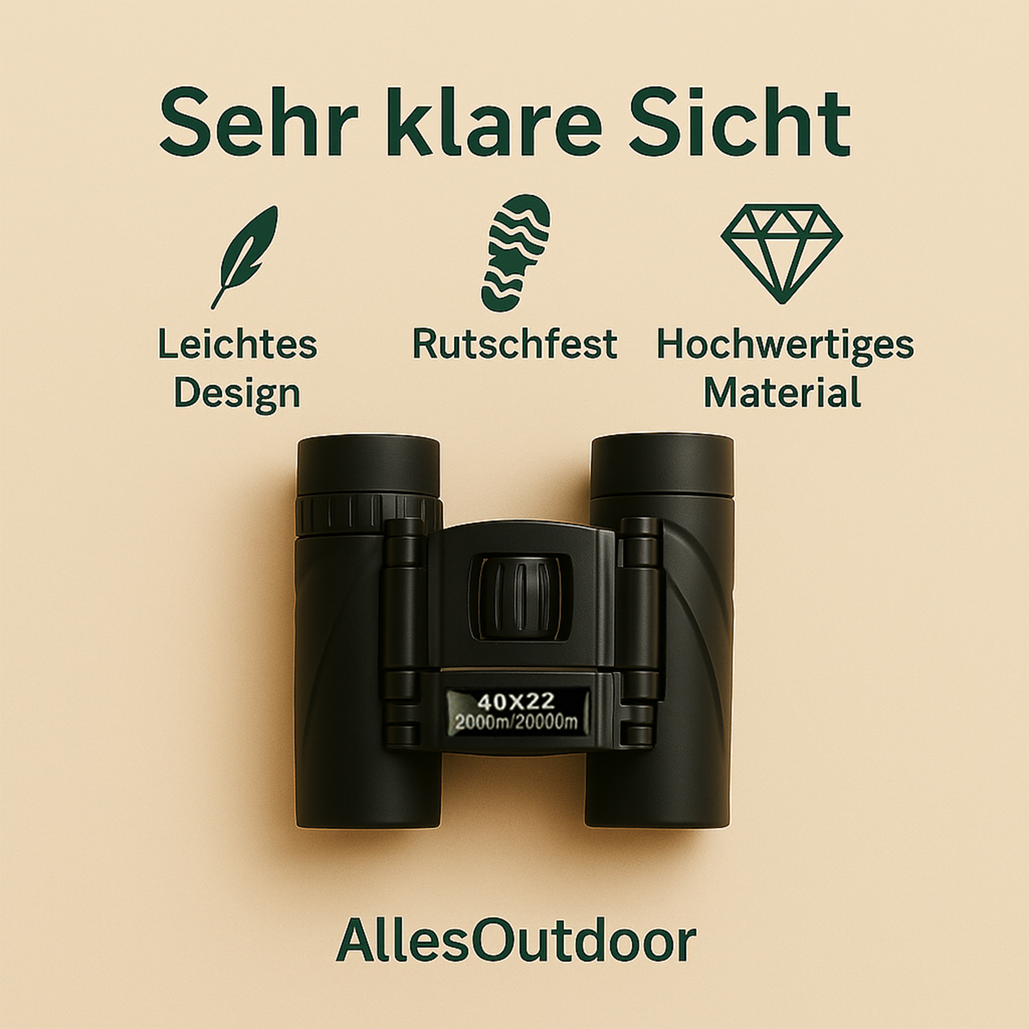 Falkenglas – Fernglas Vogelbeobachtung | HD-Optik Rutschfestes Design | Wasserdicht & Leicht für Outdoor-Abenteuer
