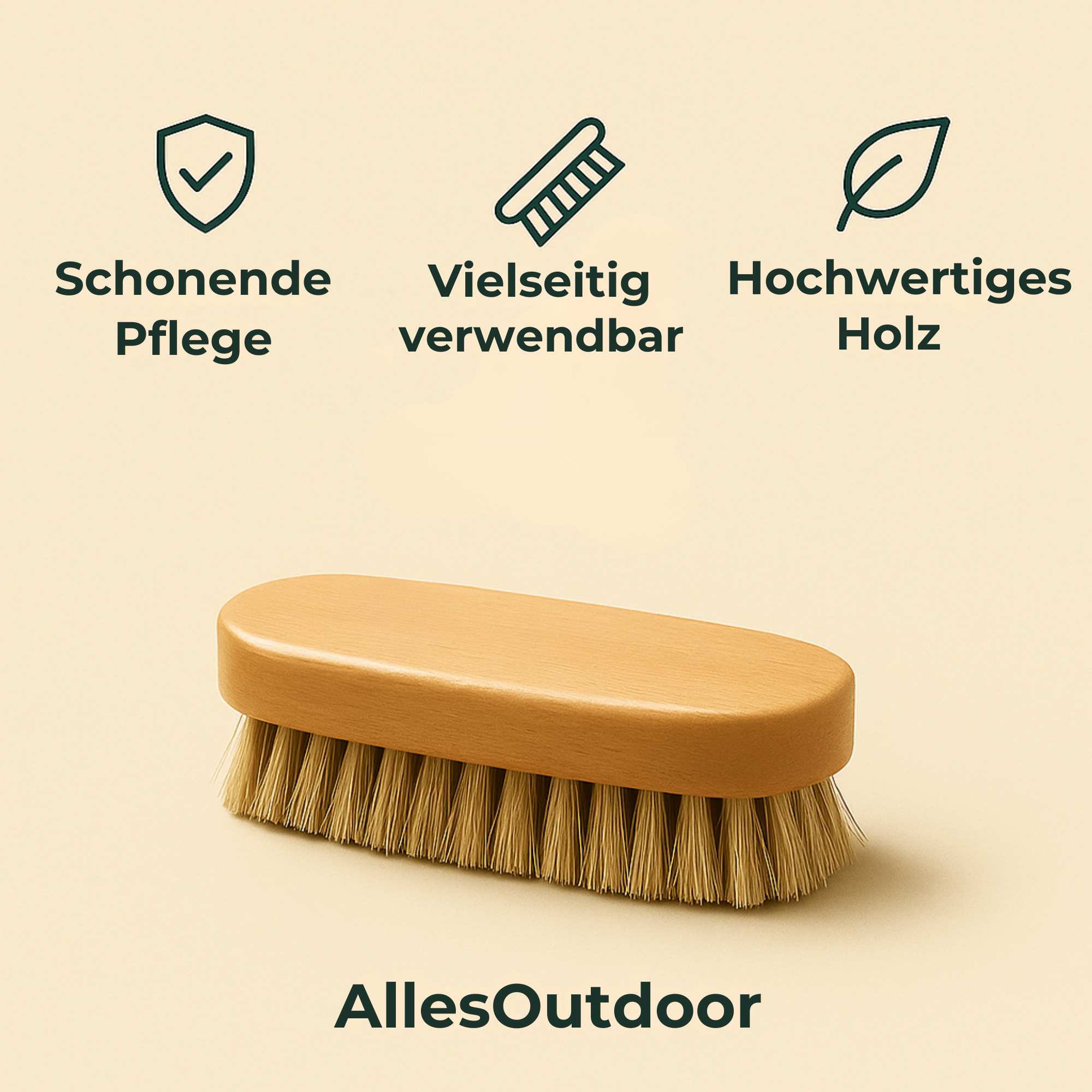 ShoeCare – Schuhbürste Barfußschuhe | Naturborsten Holz schonende Pflege | Reinigung für gesunde, langlebige Barfußschuhe