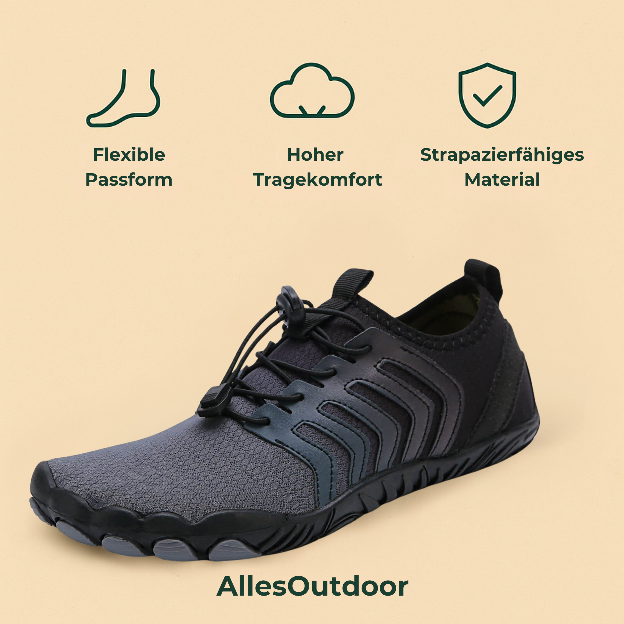 StepWell – Barfußschuhe | flexibel atmungsaktiv rutschfest | Alltag & Outdoor