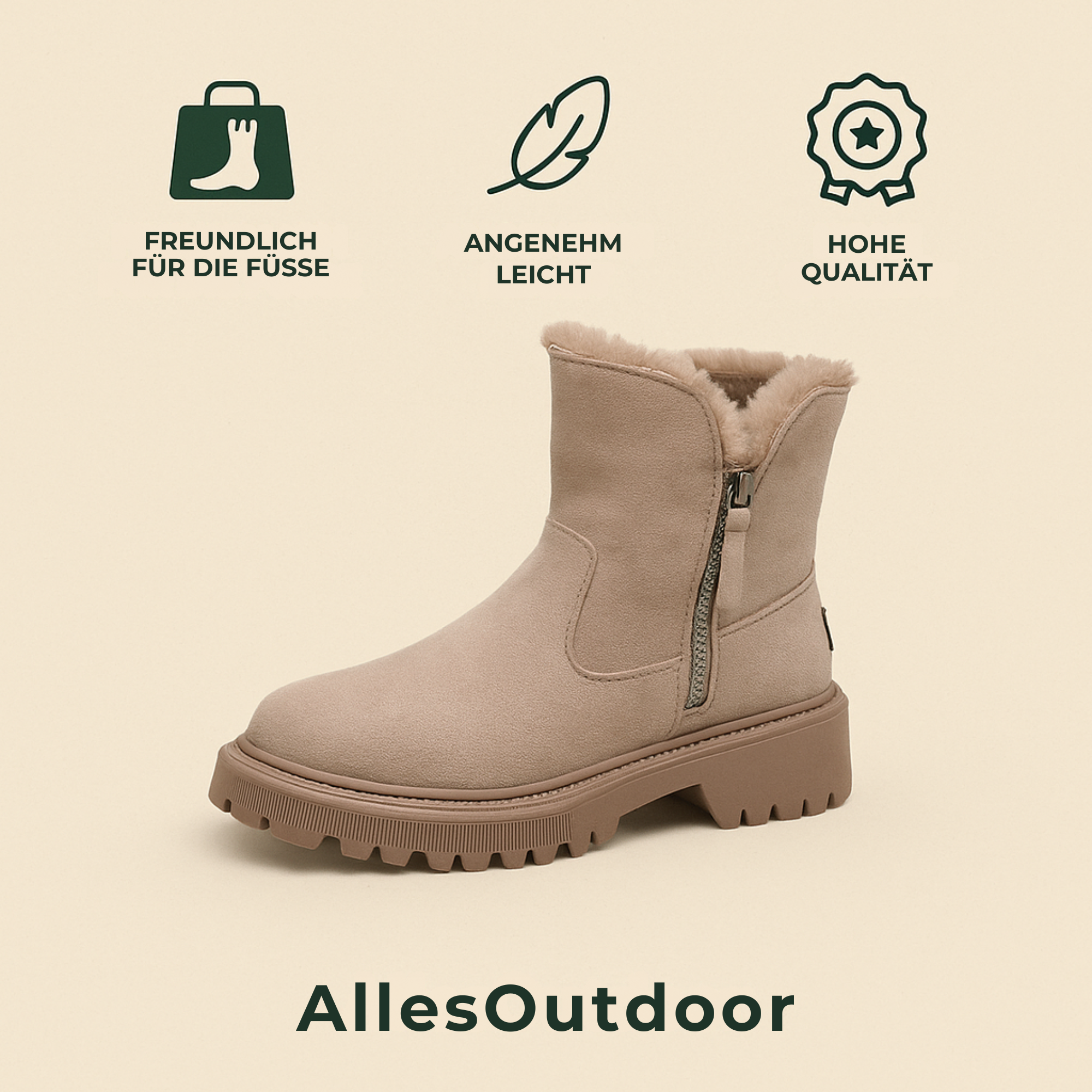 OrthoSafe – Orthopädische Winterstiefel | rutschfest & stoßdämpfend, atmungsaktiv & wasserdicht | lindert Fußschmerzen im Alltag