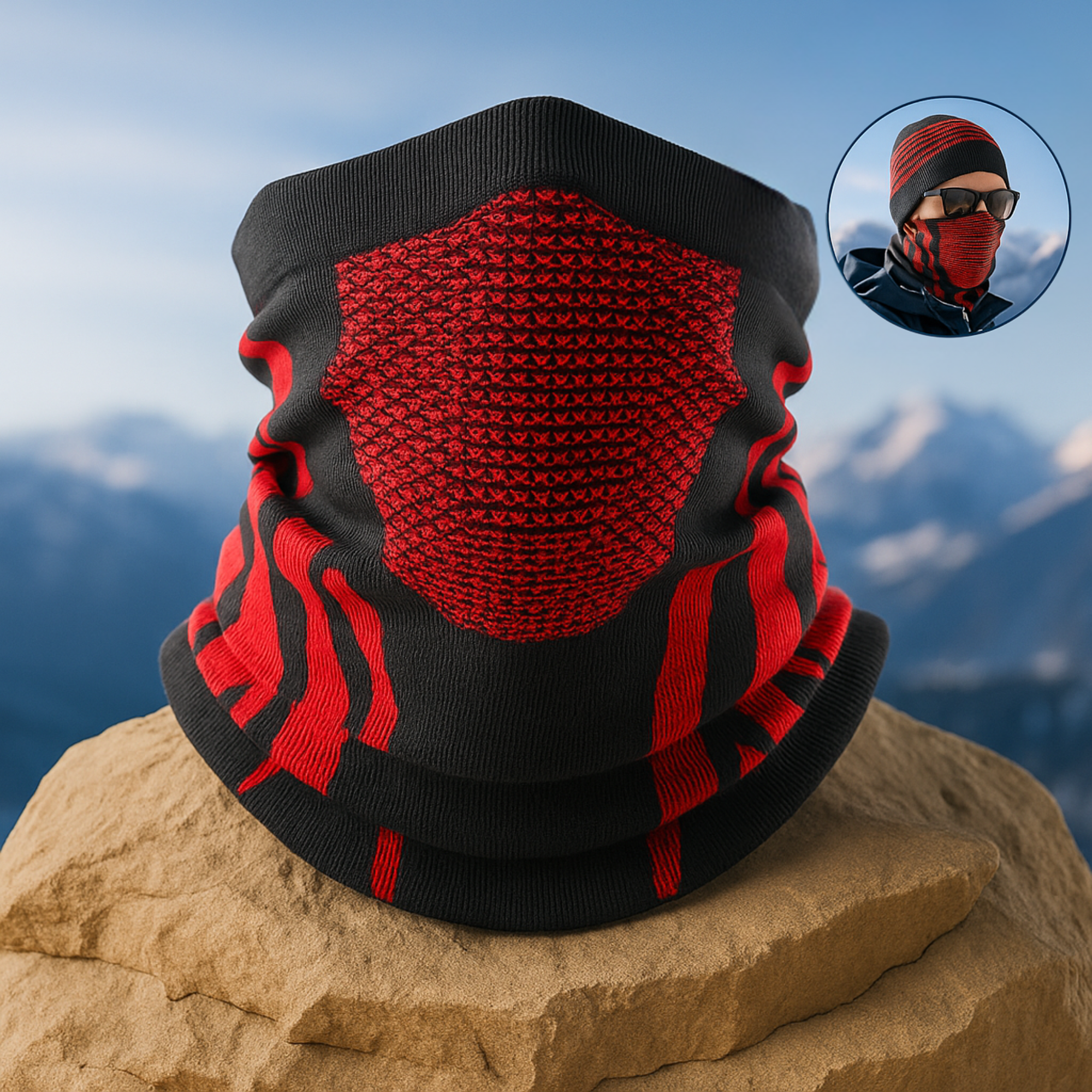 AlpinGuard – Multifunktionstuch Kälteschutz | atmungsaktiv & dehnbar | Outdoor Sport & Winter Alltag