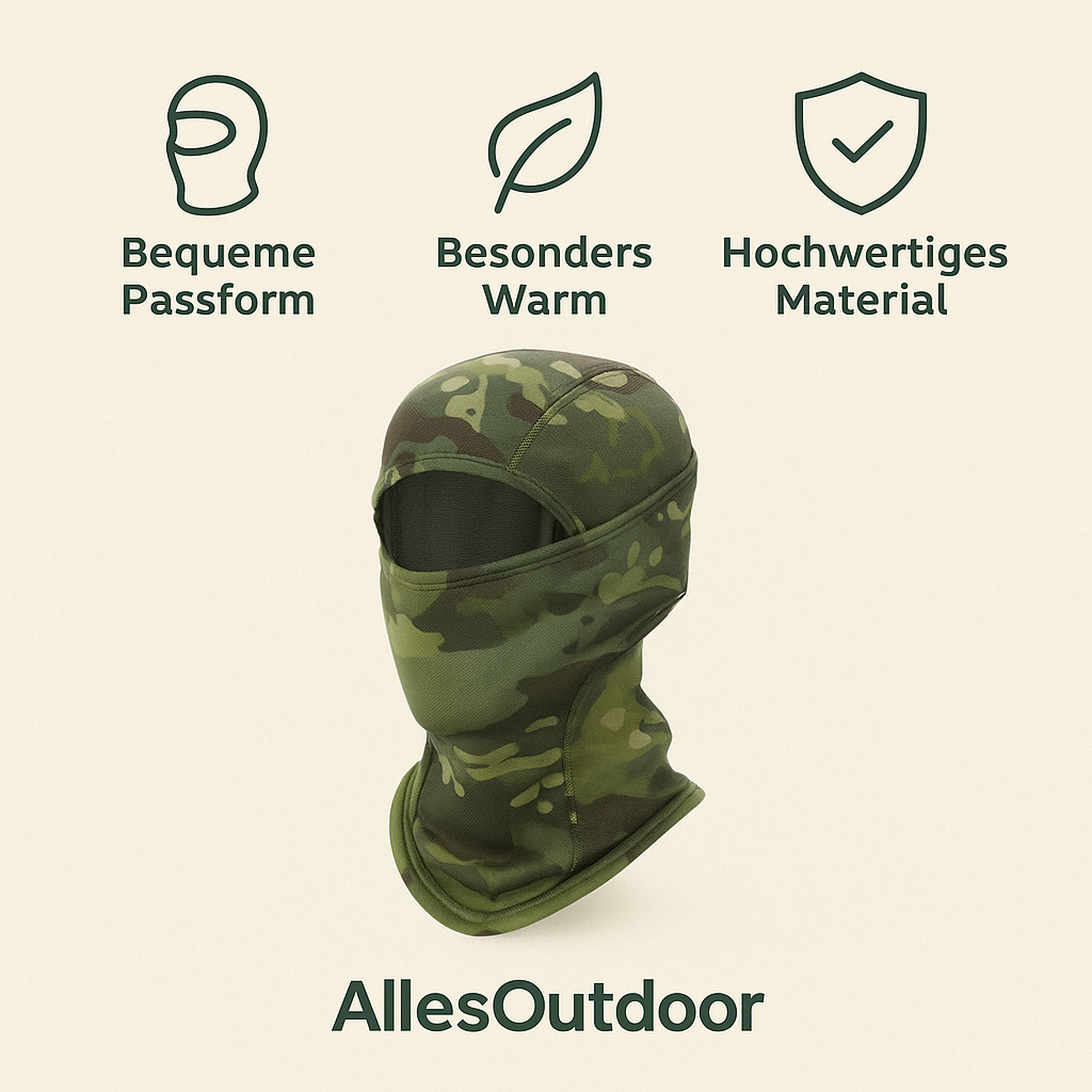 ArcticGuard – Fleece Sturmhaube | winddicht & atmungsaktiv | unisex Outdoor Kälteschutz