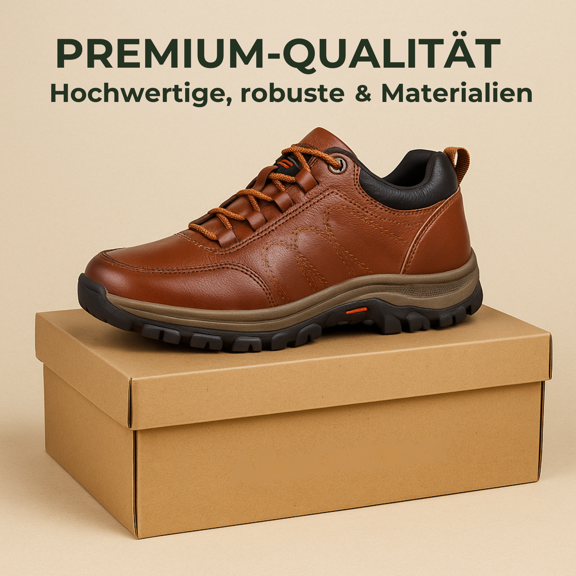 OrthoBalance – Orthopädischer Herrenschuh gegen Fußschmerzen | Ergonomisches Design mit rutschfester Sohle | Alltag & Beruf