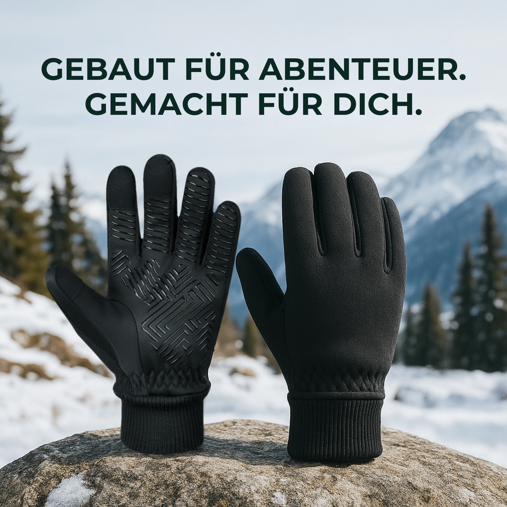 ProGrip – Winter Fahrradhandschuhe | touchscreen rutschfest winddicht | Herren & Damen